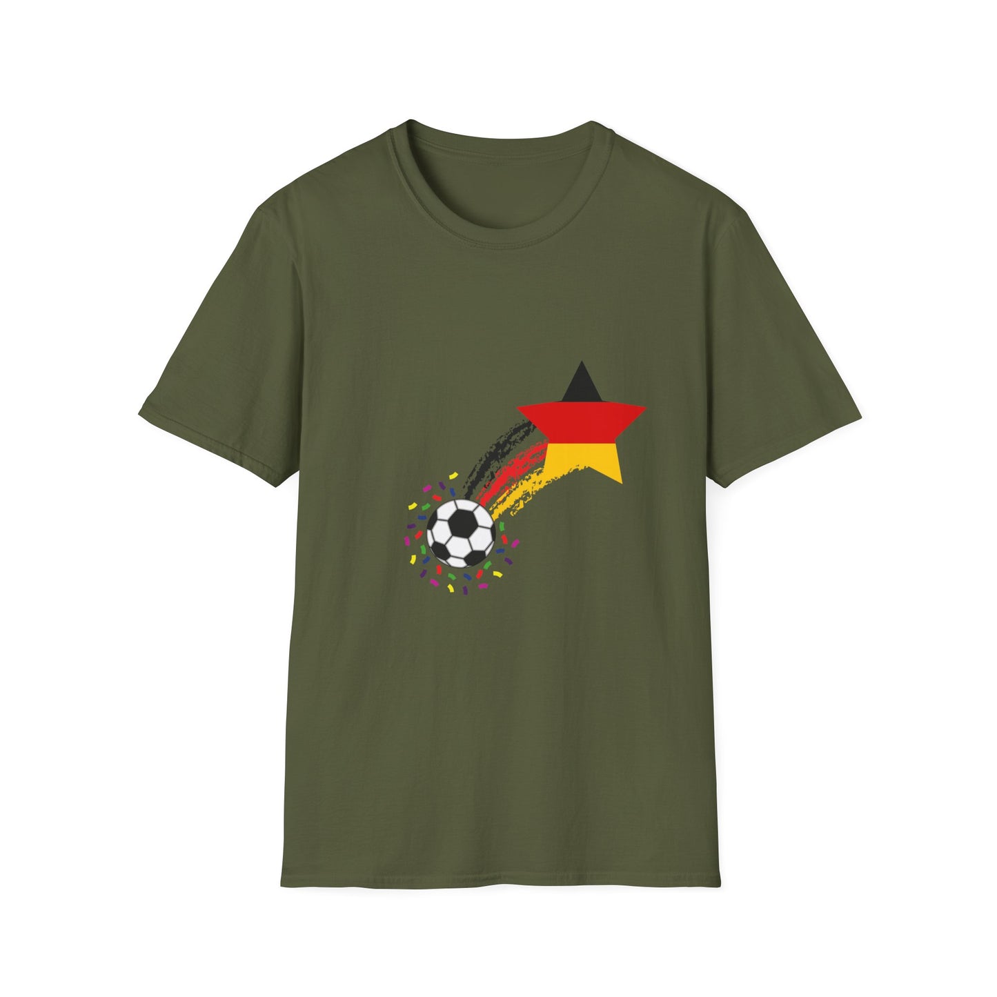 Deutsche Nationalmannschaft Fußballfan T-Shirts, Verschiede Designs, Unisex T-Shirt, Fanmotivtrikot, EM UEFA 2024 Siege, German Soccer Star