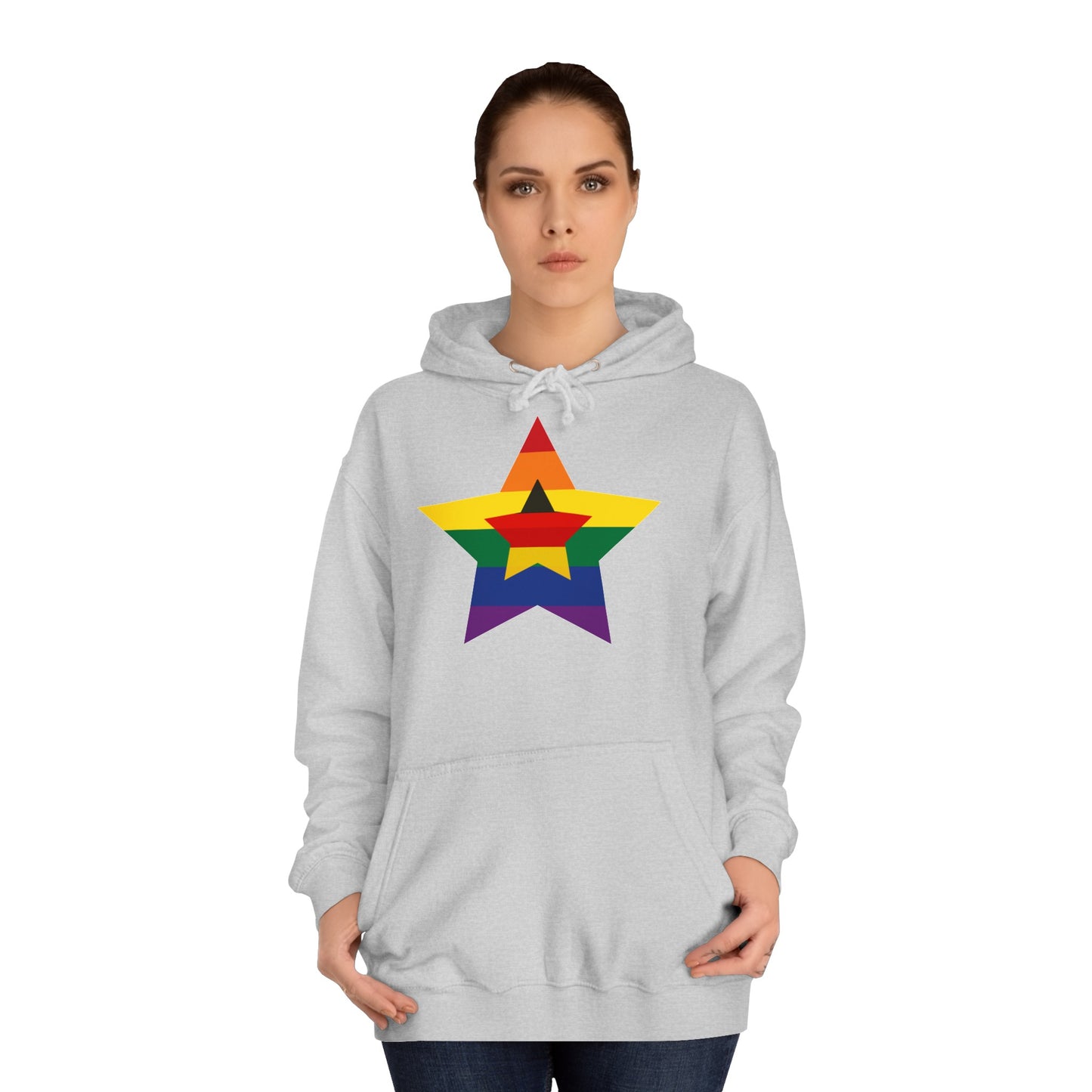 Hochwertige Hoodies - Regenbogen Deutschland - Beide Seiten gedruckt