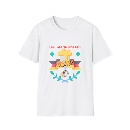 Die Mannschaft schießen Toren auf unisex T-Shirts, Fanmotivtrikot,  Goals for Team Germany