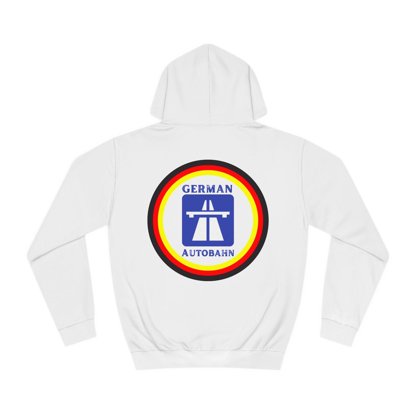 Copy of Autobahnschild auf Hoodies. Fahren Sie sicher.