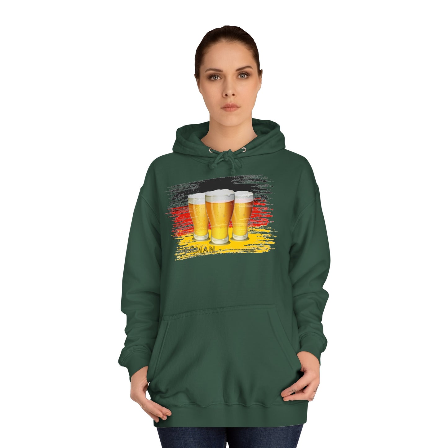 Bier Fans für Deutschland -  auf Unisex Hoodies beidseitig bedruckt