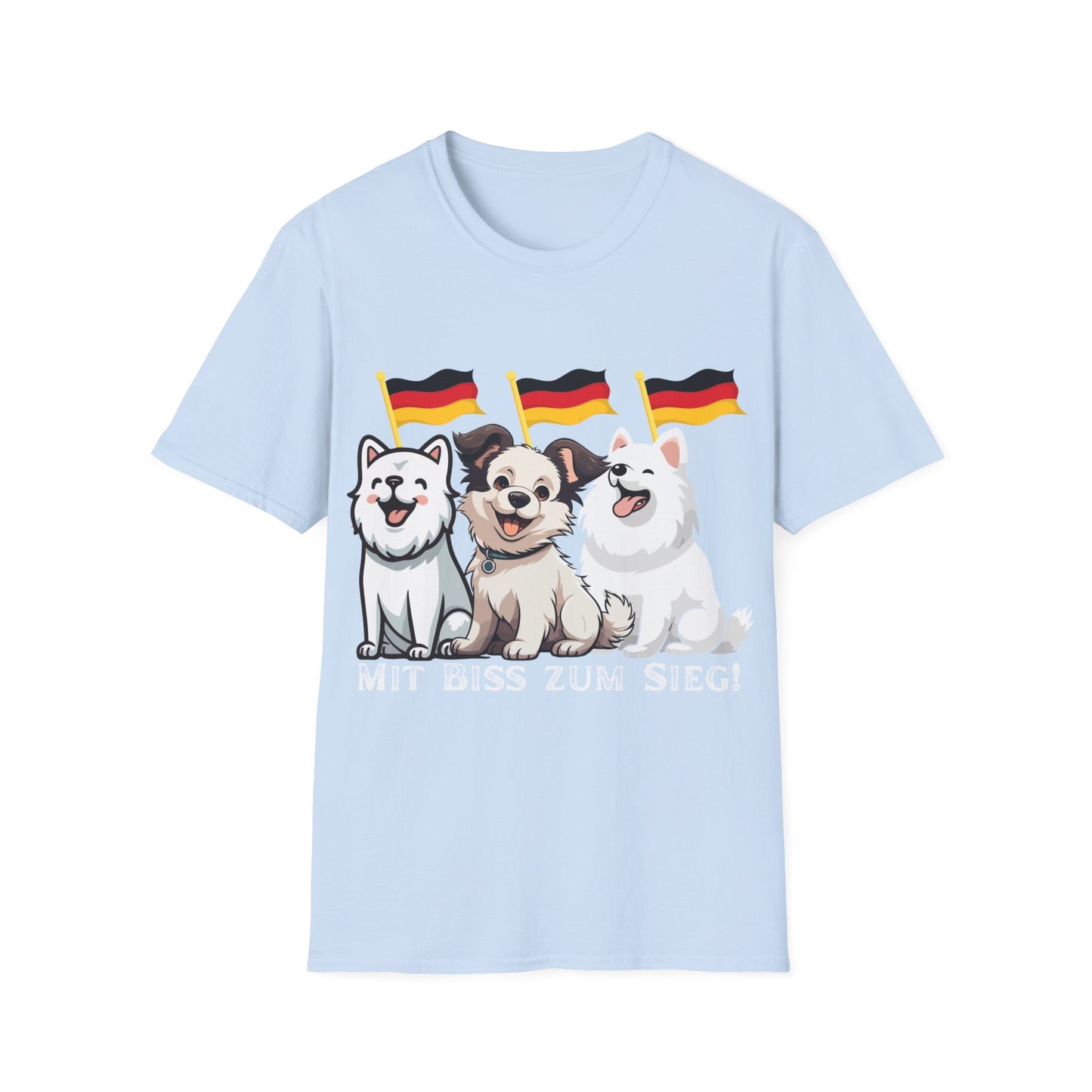 Deutsche Hunde für die Nationalmannschaft, Fußballfan T-Shirts, Flagge, Fanmotivtrikot, Fan Unisex T-Shirt, Tore, EM 2024, German Soccer