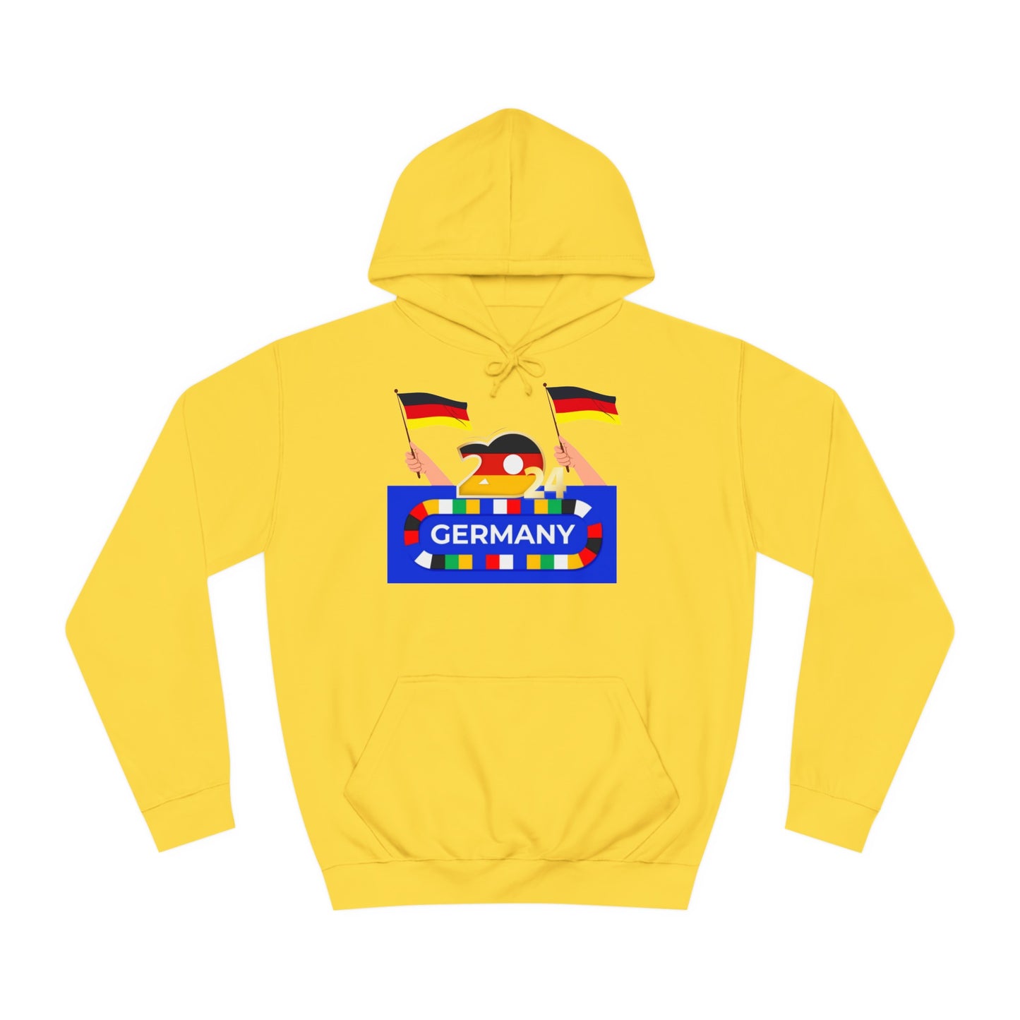 EM 2024 in Deutschland - Fußballs made in Deutschland -  Beidseitig auf top Qualität Hoodies bedruckt