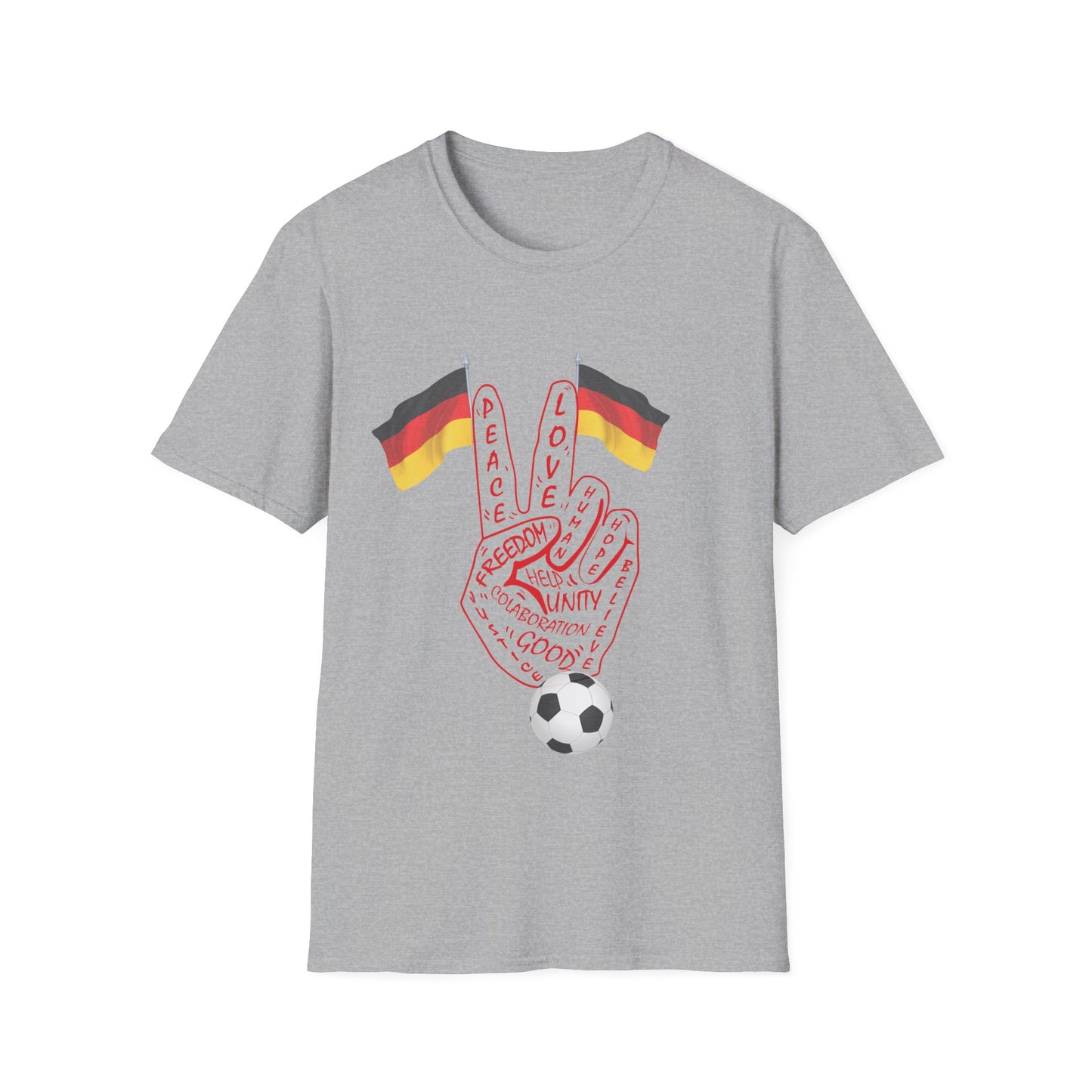 Deutschland für peace - Unisex T-Shirt nur für Frieden