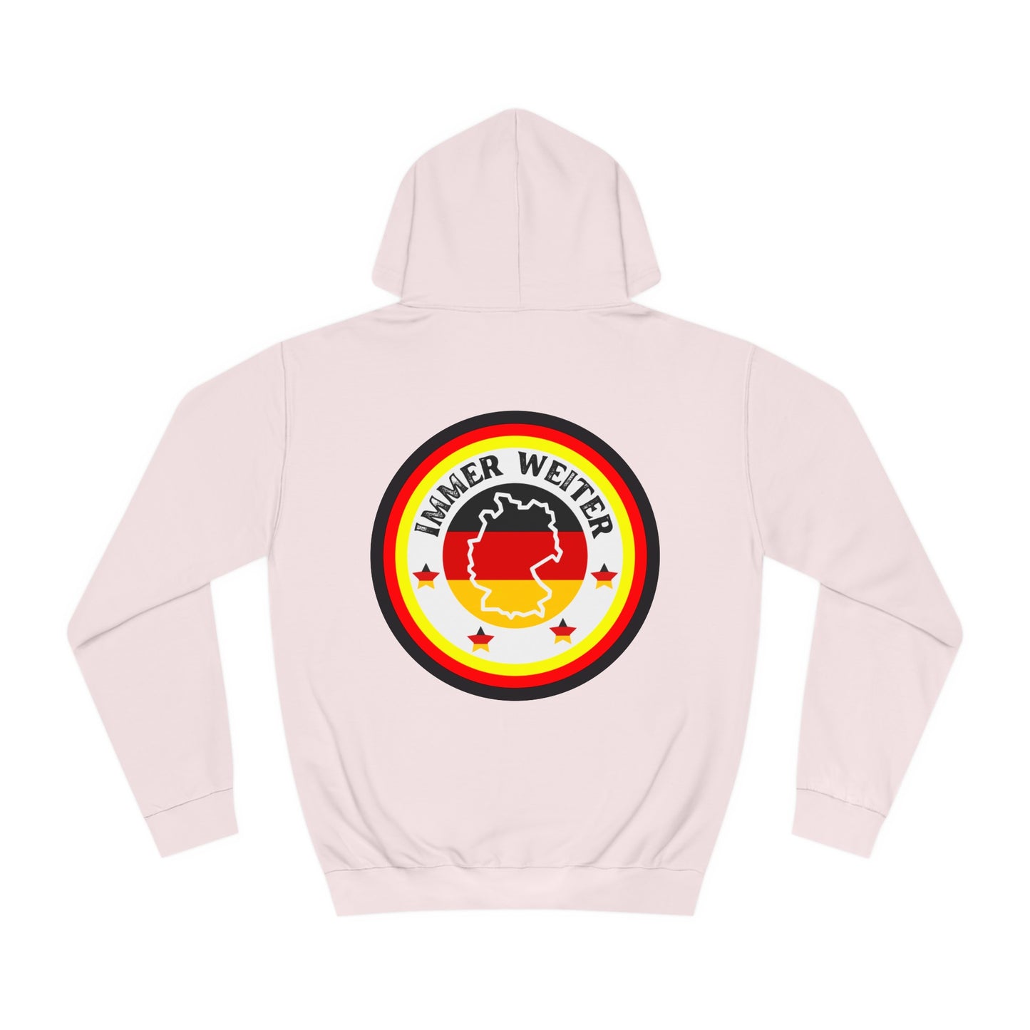 Einfach für Deutschland stehen -   Immer witer - Hochwertige Unisex-Kapuzenpullover - Beidseitig