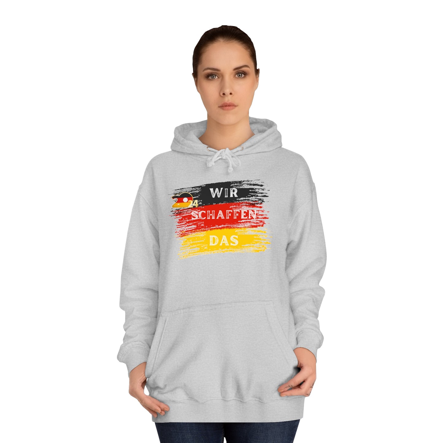 Wir schaffen das! nur für Deutschland EM 2024 - Beidseitig auf Top Qualität Unisex Hoodies bedruckt