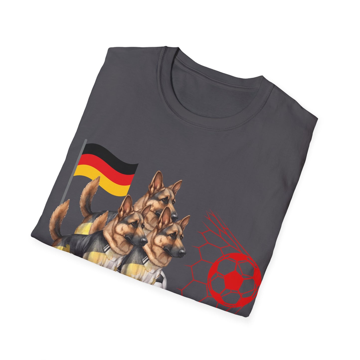 Deutsche Hunde für die Nationalmannschaft mit vielen Toren, Unisex T-Shirt