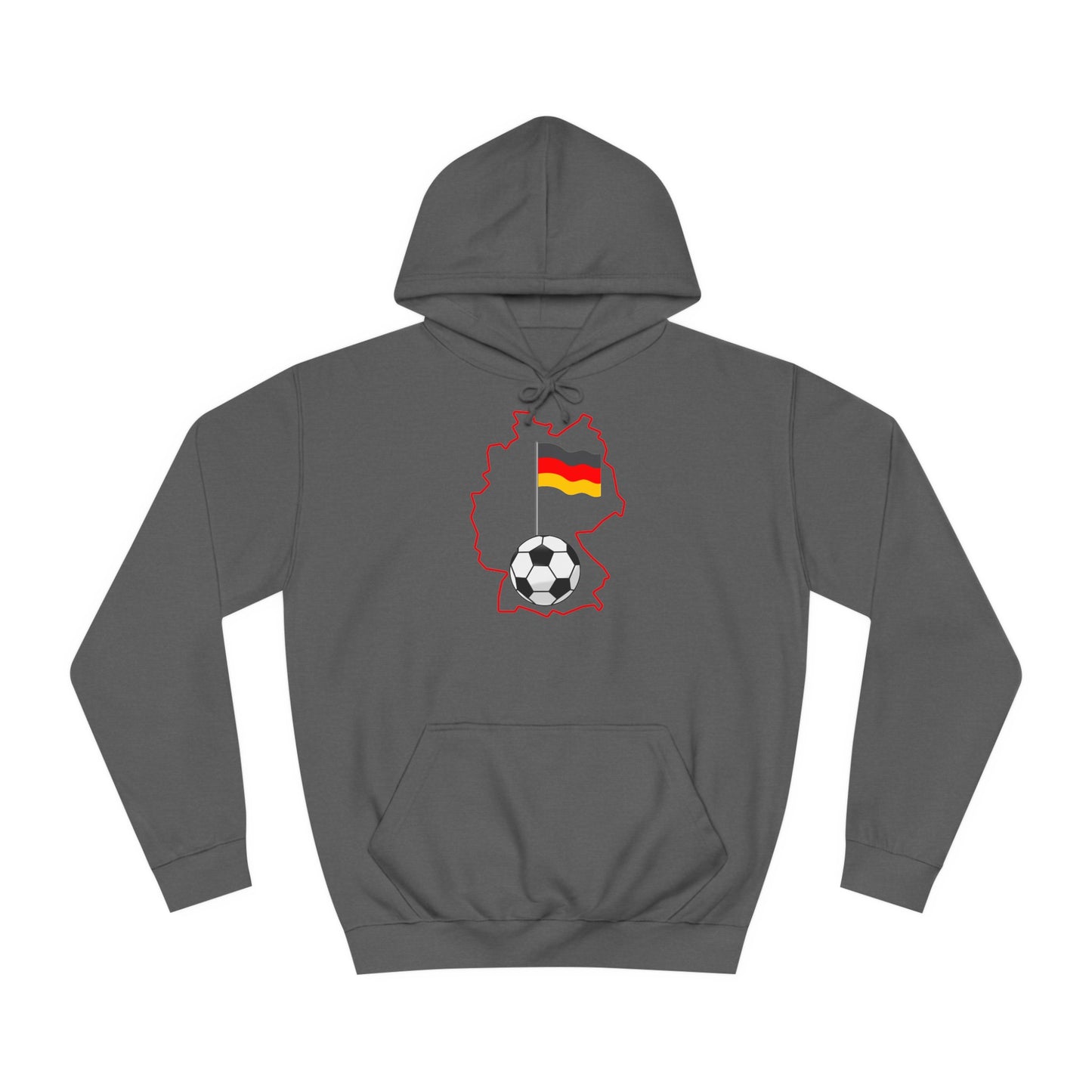 Erleben Sie die Schönheit und Leidenschaft des Fußballs in Deutschland - Beidseitig bedruckt - Hochwertige Unisex-Kapuzenpullover