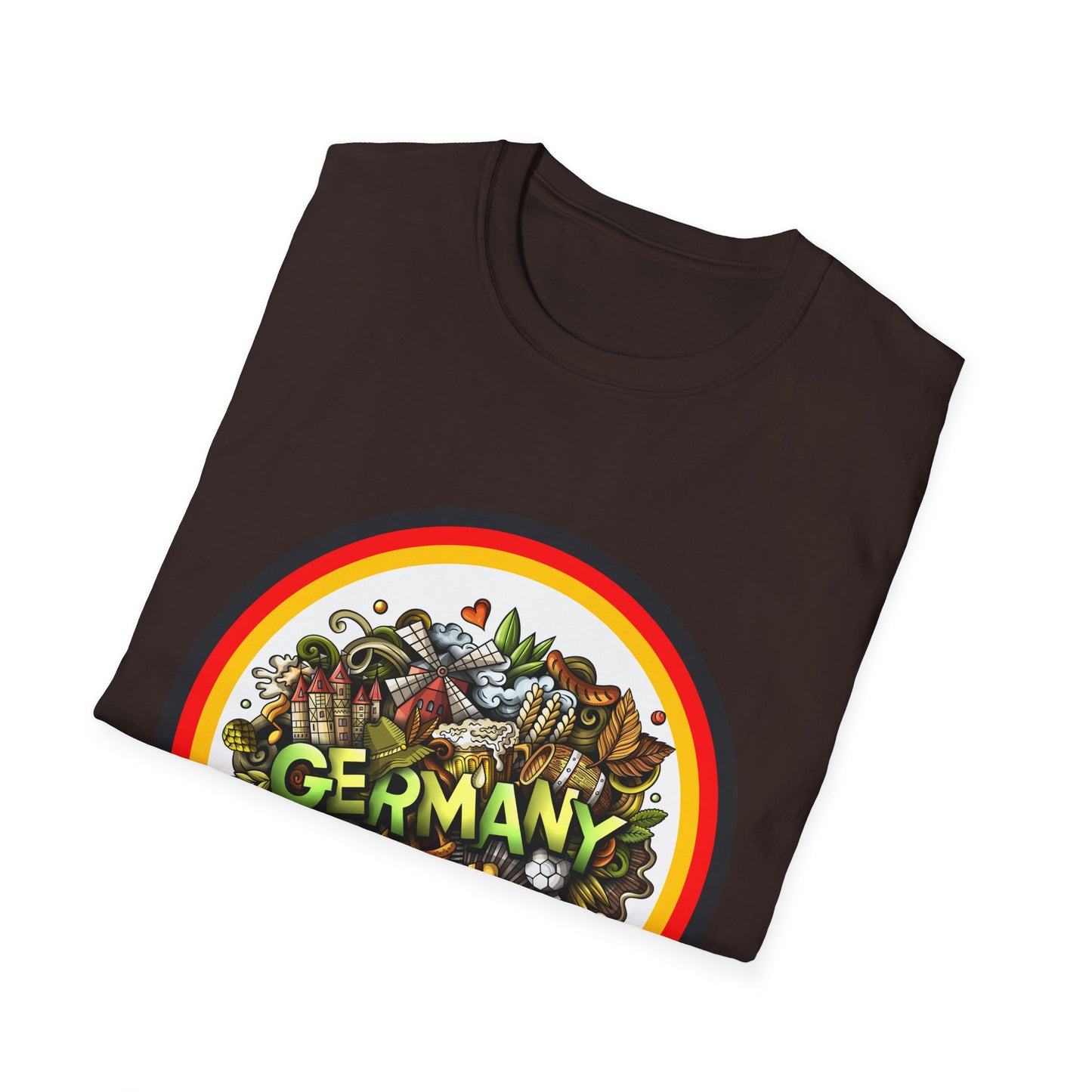 Herzlich Willkommen Unisex T-Shirt, Frieden und Liebe, Liebevolle Gastfreundschaft, Welcome to Germany, I Love Germany, Deutsche Kultur