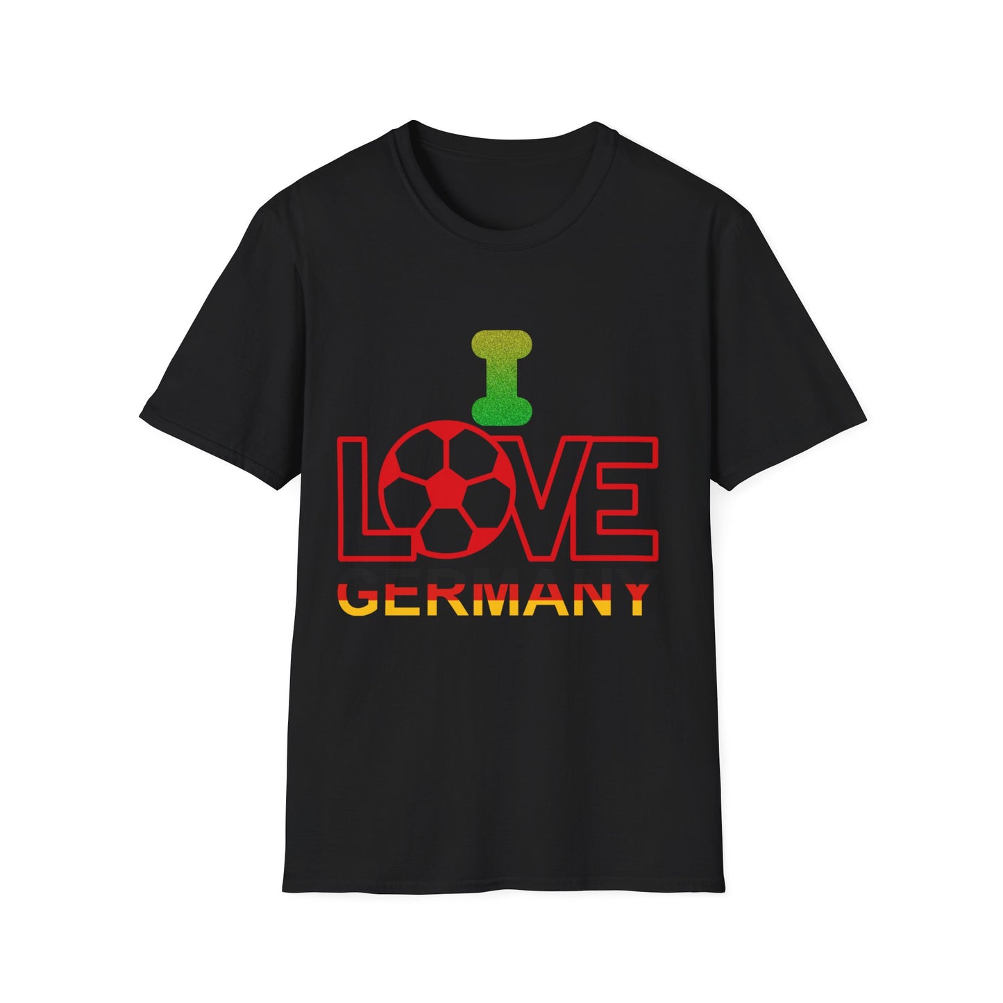 Herzlich Willkommen Unisex T-Shirt, Frieden und Liebe, Liebevolle Gastfreundschaft, Welcome to Germany, I Love Germany, Fußball Deutschland