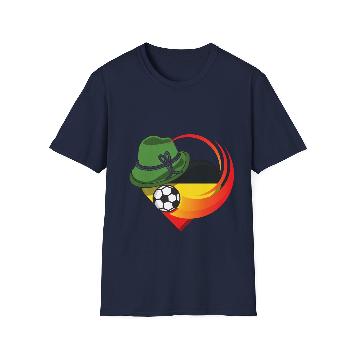 Deutsche Fußballfanmotivtrikot Unisex T-Shirts, Immer Weiter für die Mannschaft