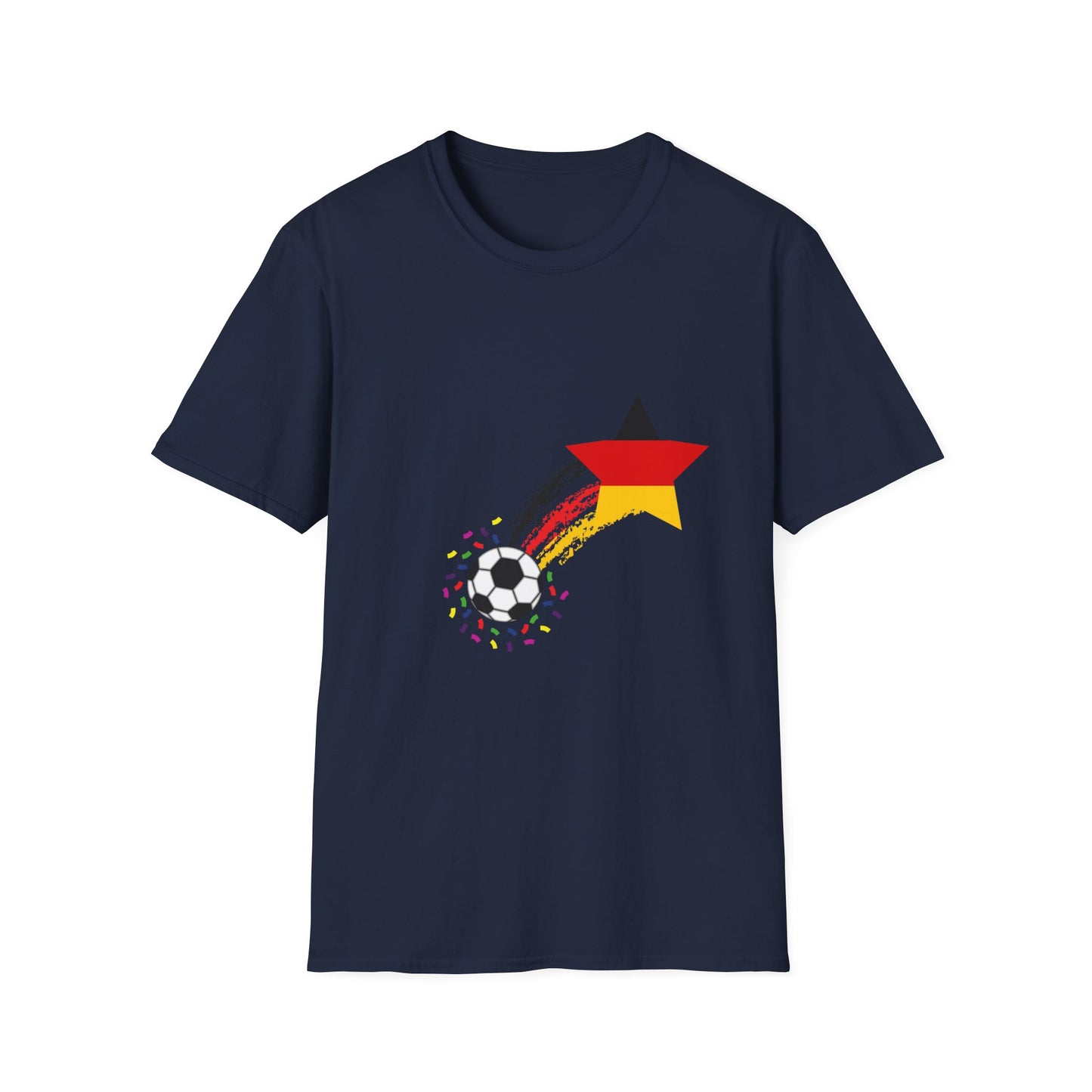 Deutsche Nationalmannschaft Fußballfan T-Shirts, Verschiede Designs, Unisex T-Shirt, Fanmotivtrikot, EM UEFA 2024 Siege, German Soccer Star