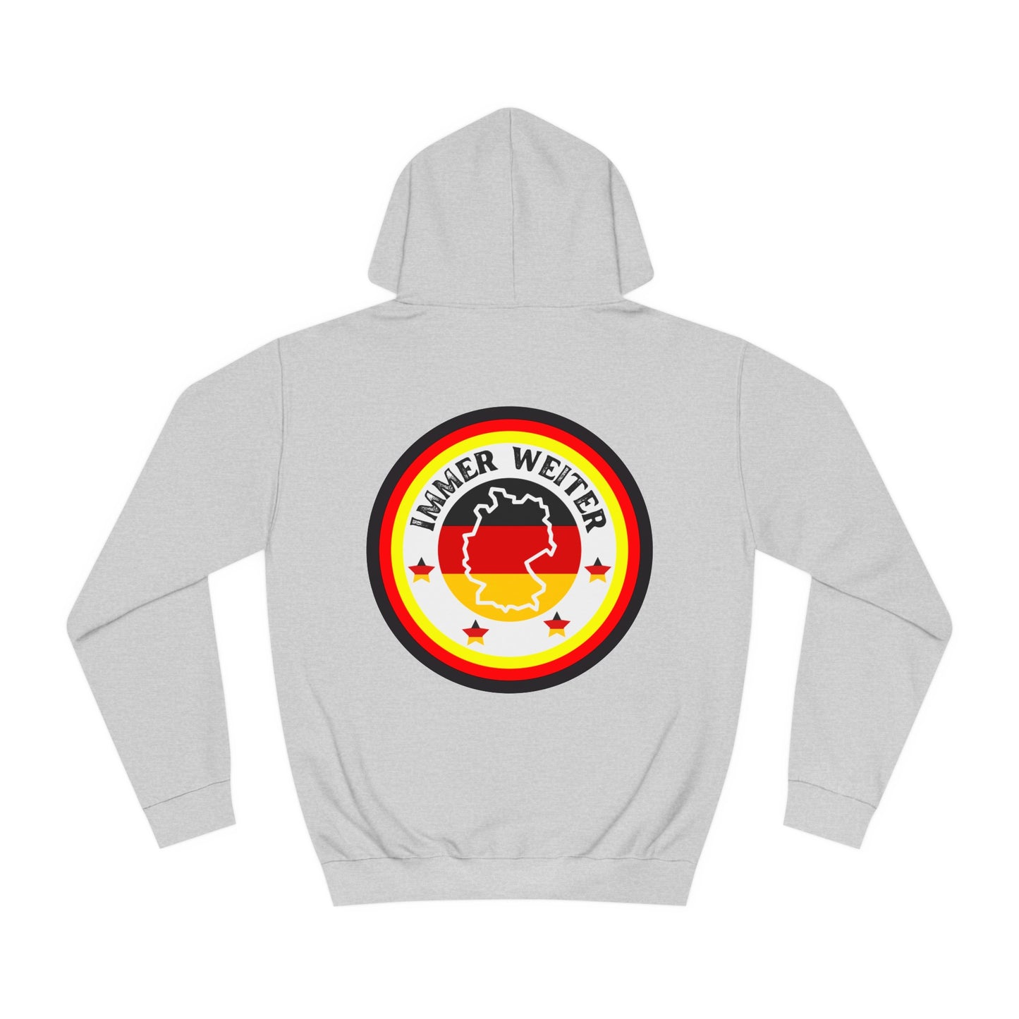 Einfach für Deutschland stehen -   Immer witer - Hochwertige Unisex-Kapuzenpullover - Beidseitig