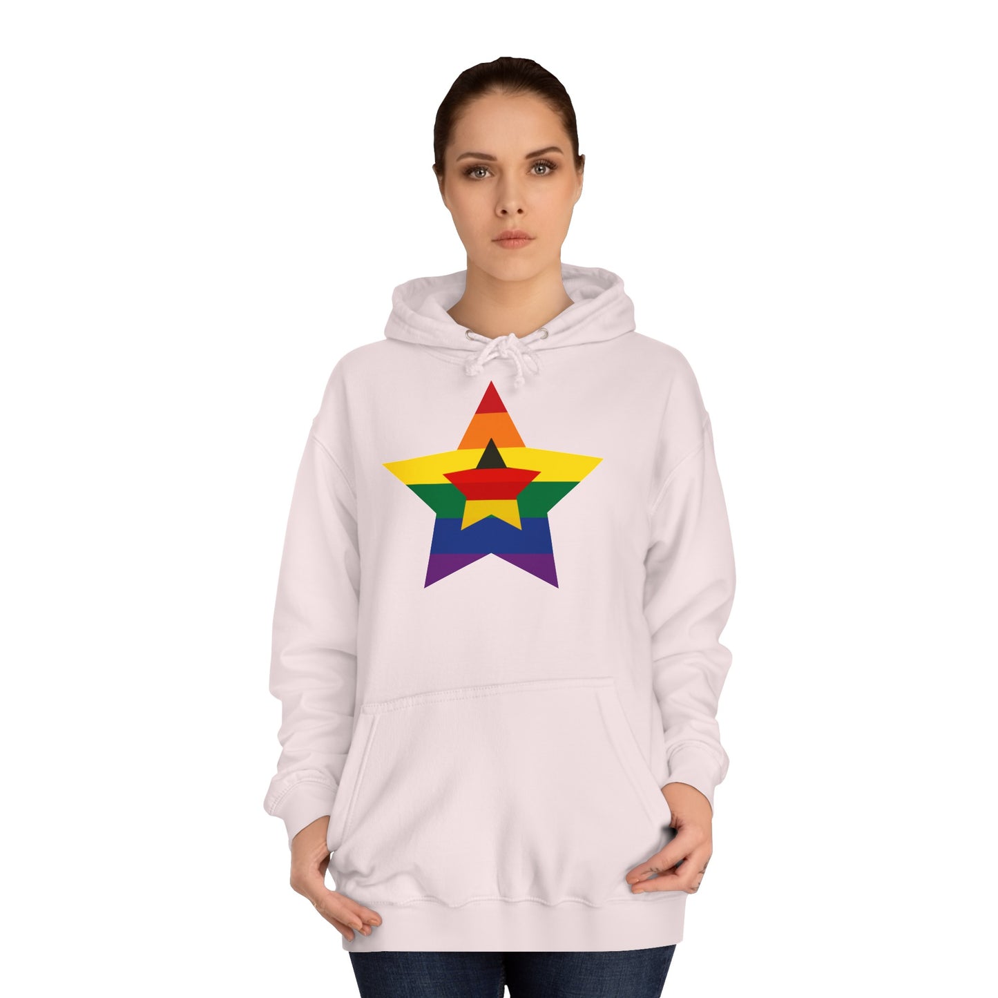 Hochwertige Hoodies - Regenbogen Deutschland - Beide Seiten gedruckt