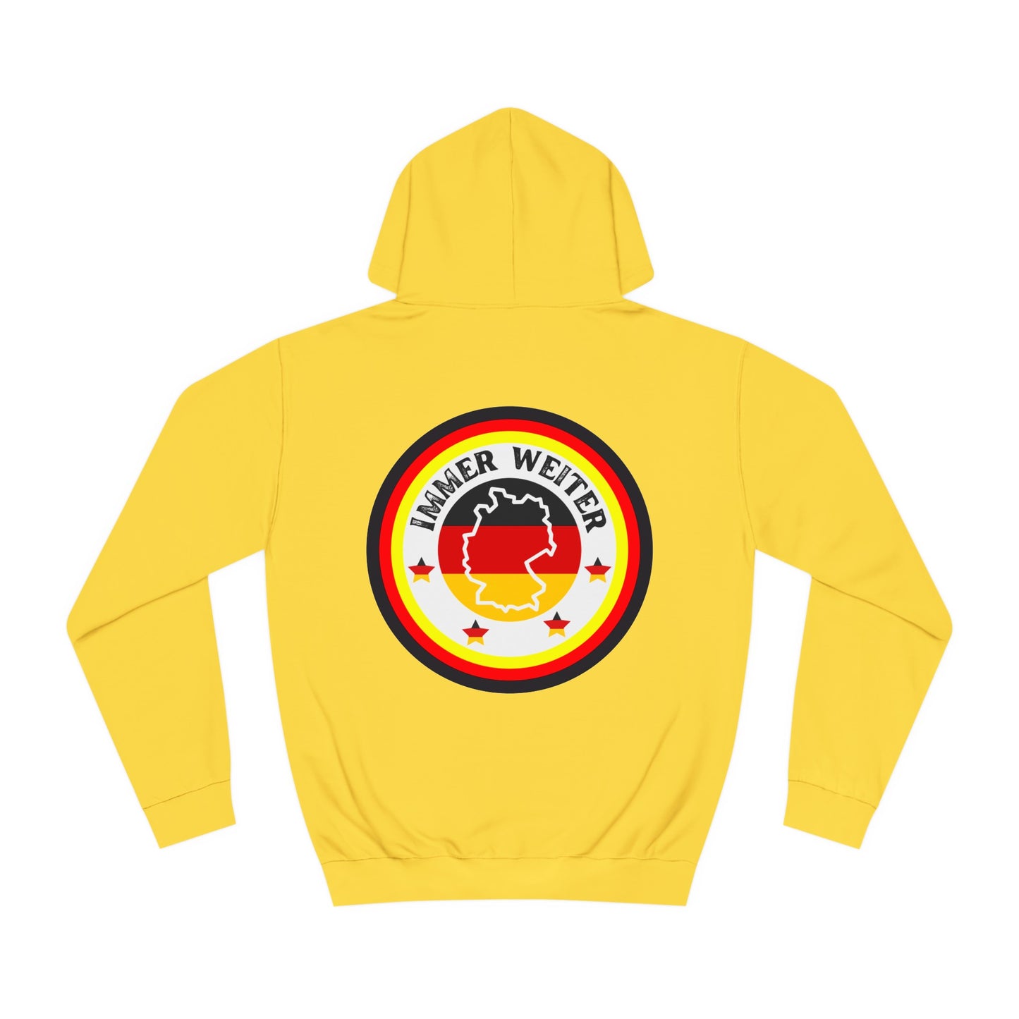 Einfach für Deutschland stehen -   Immer witer - Hochwertige Unisex-Kapuzenpullover - Beidseitig