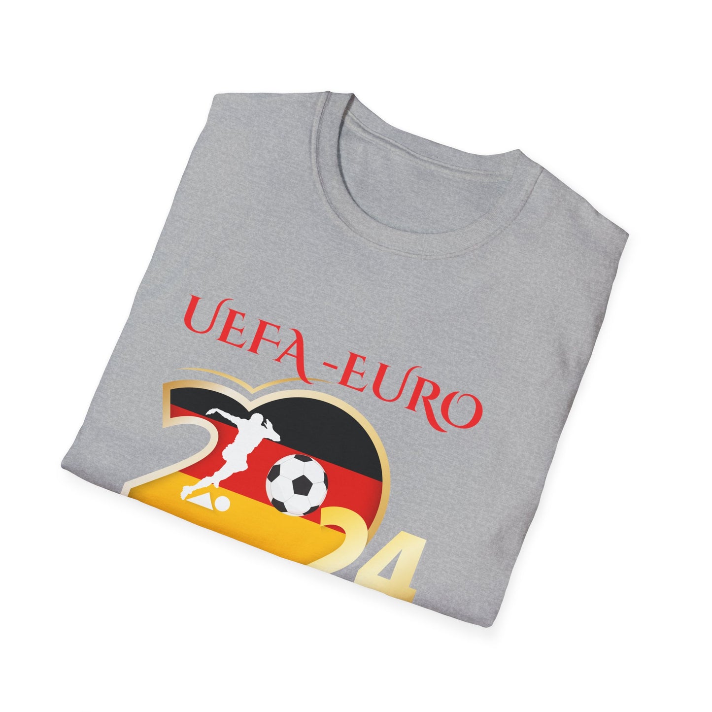 UEFA, EM 2024 in Deutschland - Unisex T-Shirt mit Verschieden Motiven für echte Fußballfans -Go Team German!