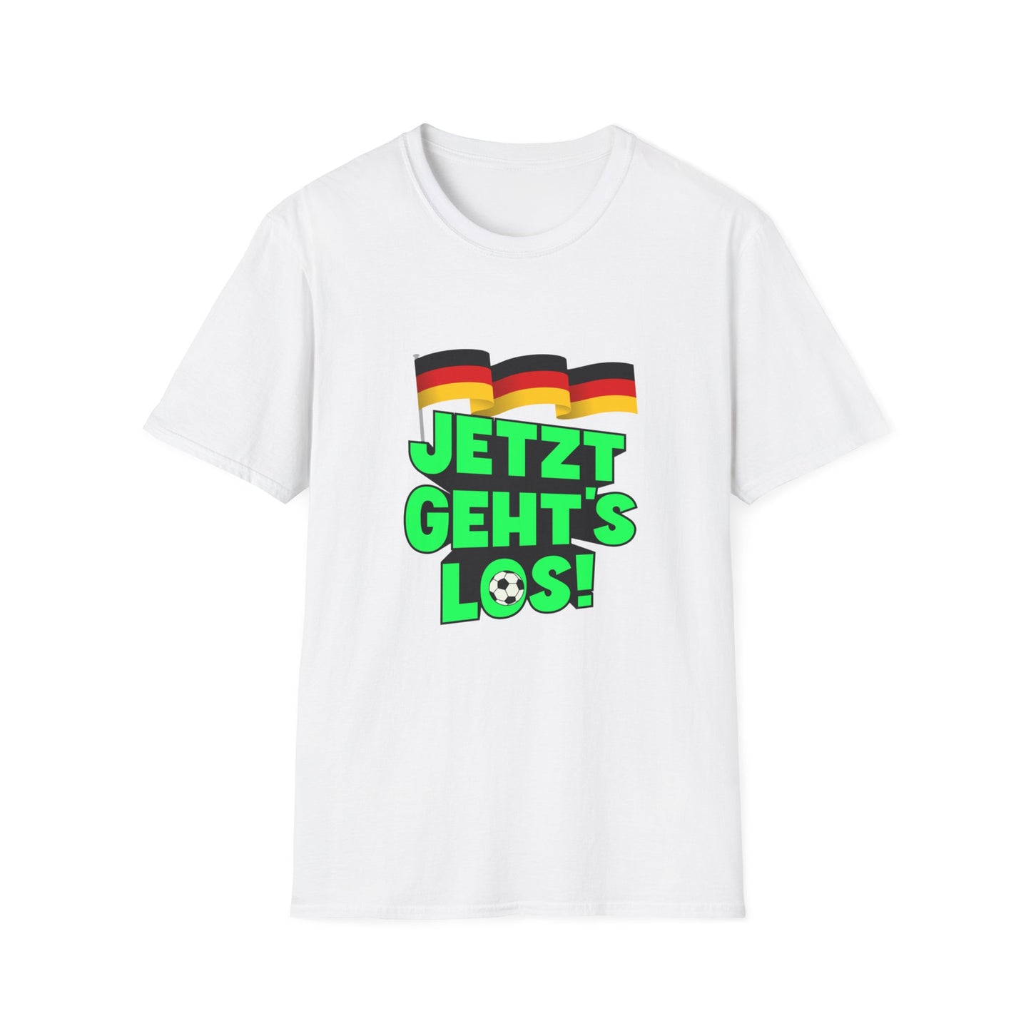 Jetzt geht's los, Fußball - Unisex T-Shirts, Made in Germany Fashion, Best Quality T-Shirts