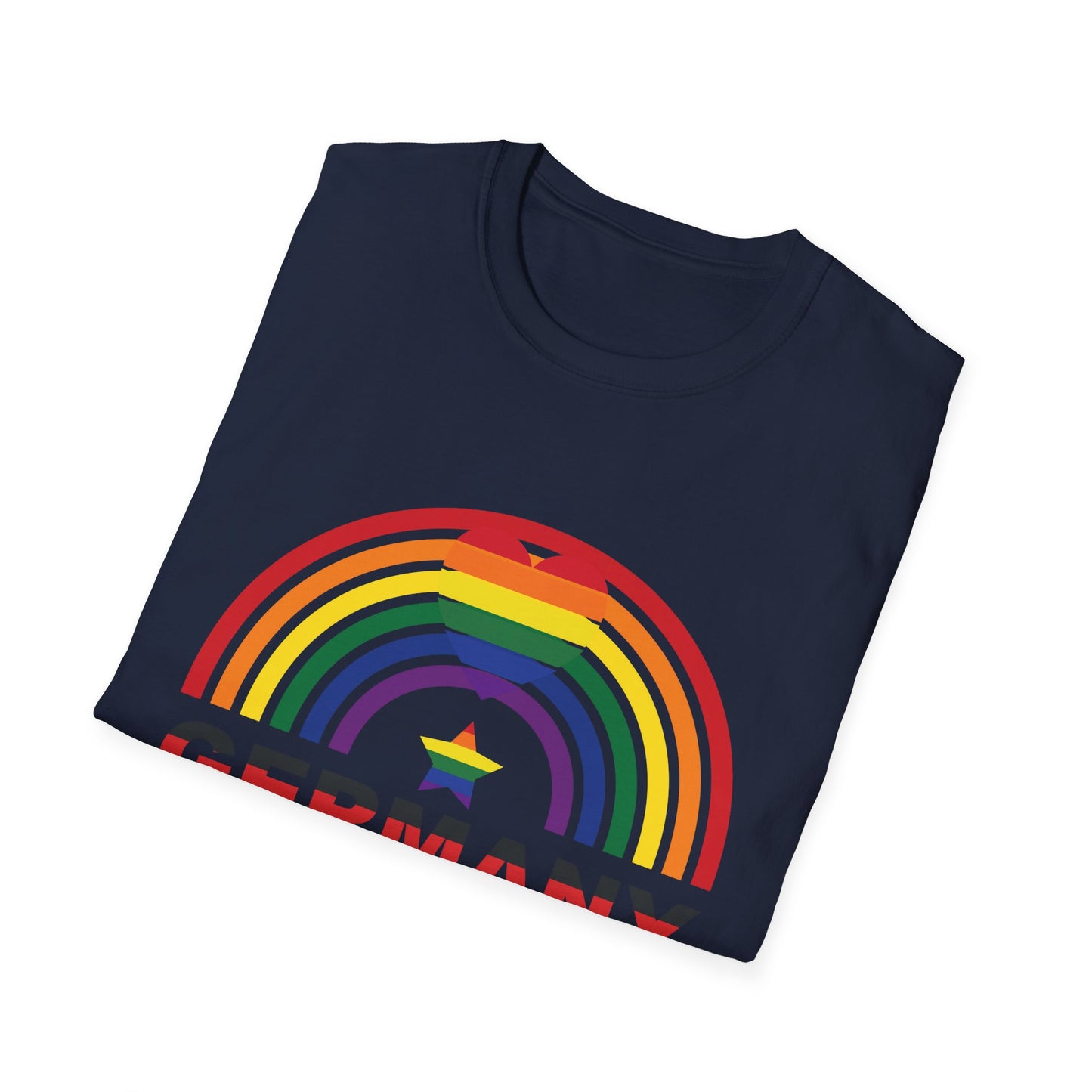 Regenbogen Deutschland - Deutsche Sterne auf einzigartige Unisex T-Shirt