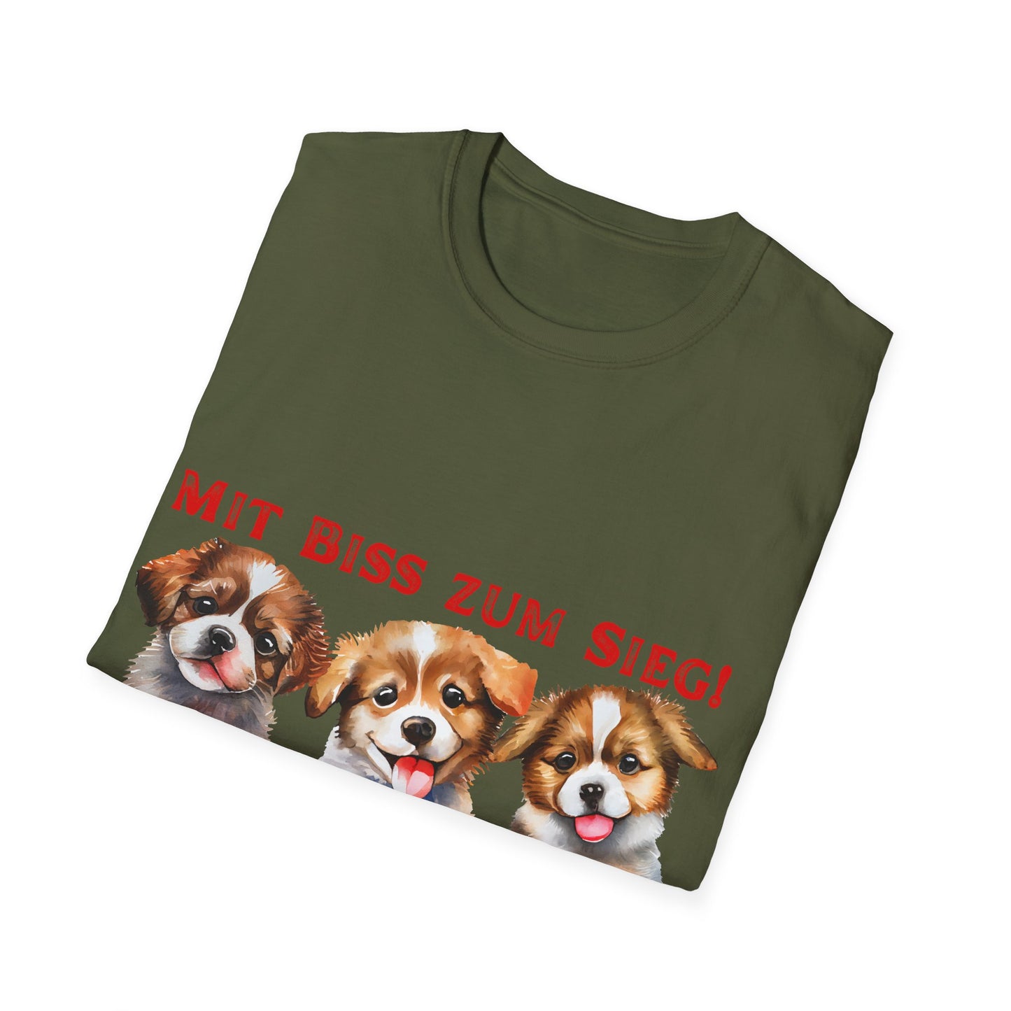 Deutsche Hunde für die Nationalmannschaft, Fußballfan Unisex T-Shirts tragen mit bis zum Sieg