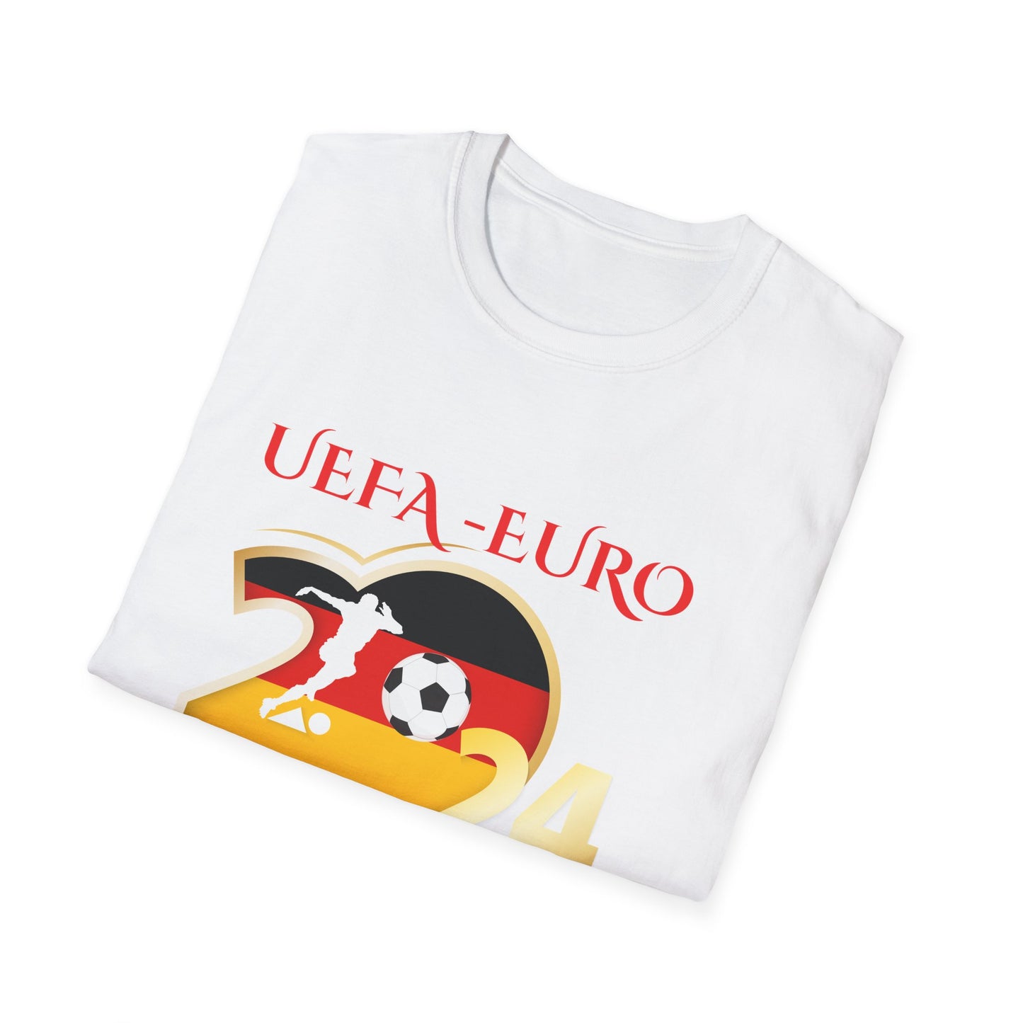 UEFA, EM 2024 in Deutschland - Unisex T-Shirt mit Verschieden Motiven für echte Fußballfans -Go Team German!