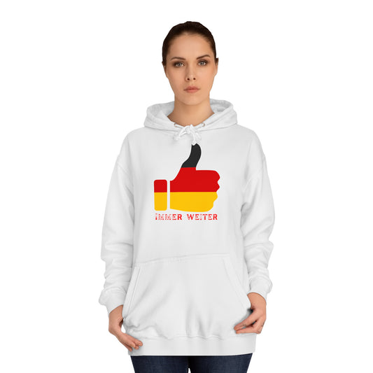 Immer Weiter für Team Deutschland auf Unisex Hoodies -  Beidseitig bedruckt