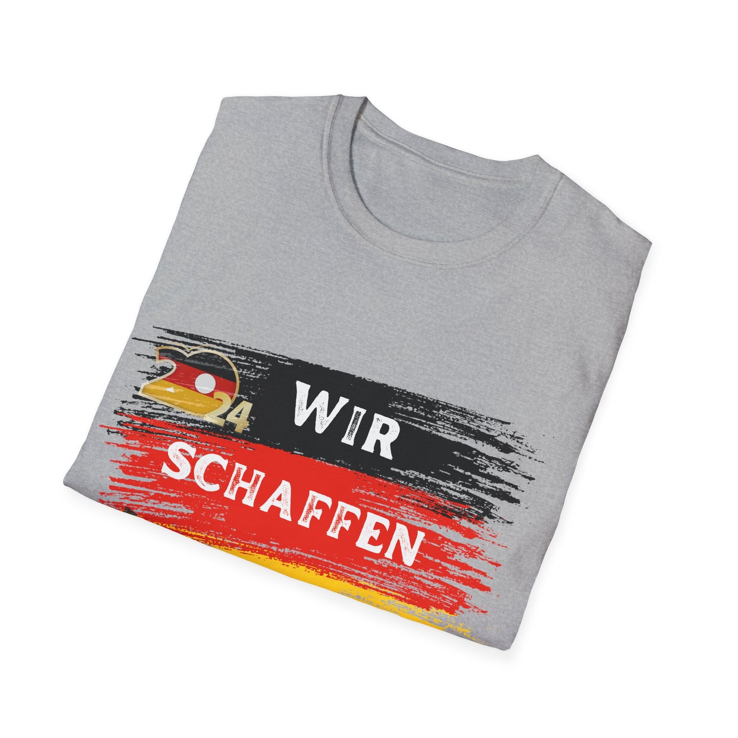 Fußballfan Unisex T-Shirt für alle fans, EM Deutschland 2024, Wir schaffen das!