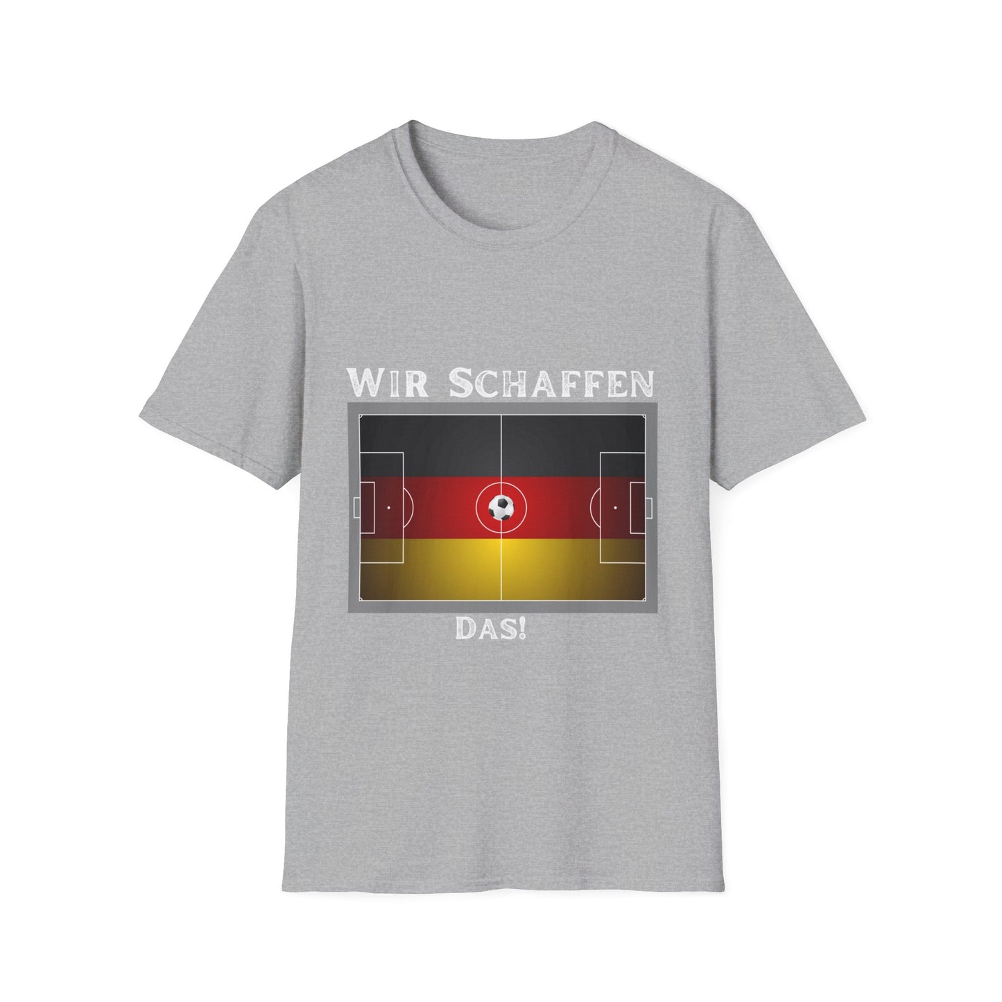 Fußballfan T-Shirts, Fanmotivtrikot, EM 2024 in Deutschland; Wir schaffen das!