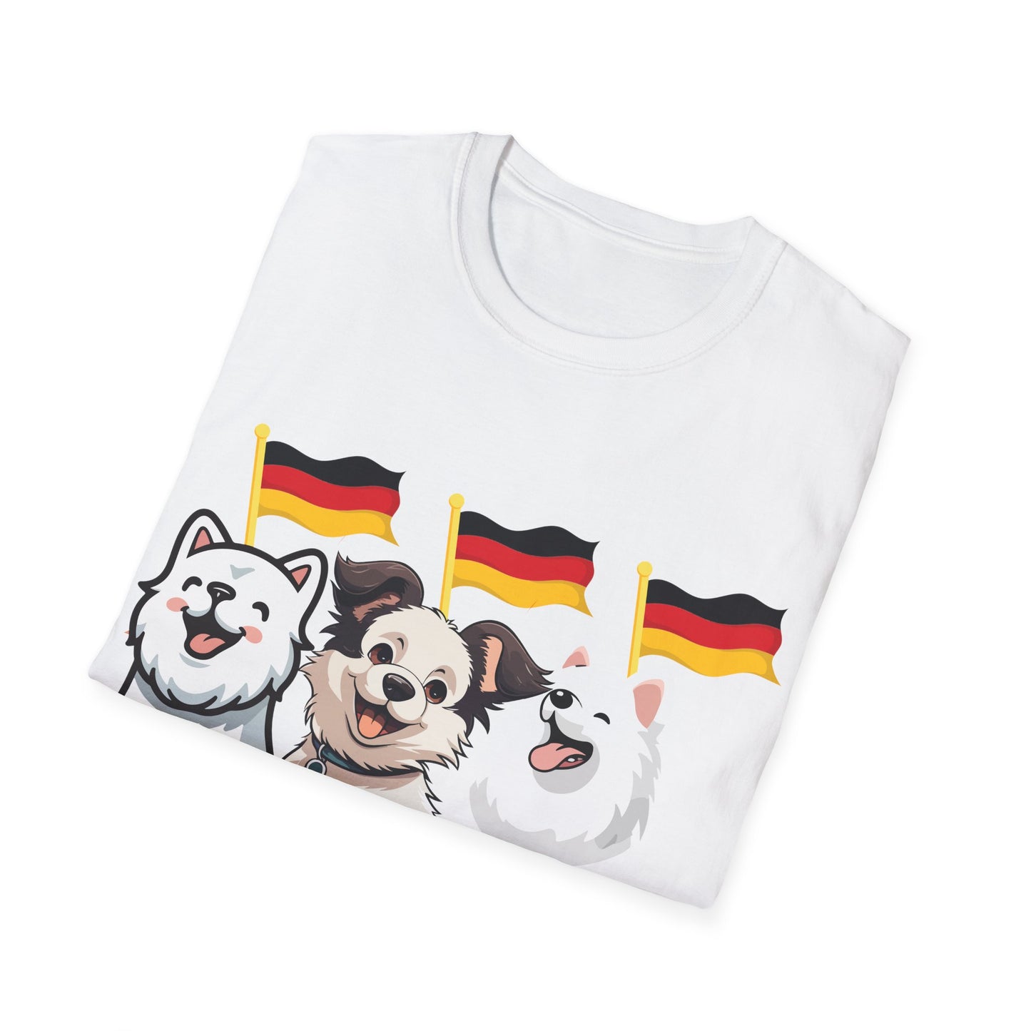 Deutsche Hunde für die Nationalmannschaft, Fußballfan T-Shirts, Flagge, Fanmotivtrikot, Fan Unisex T-Shirt, Tore, EM 2024, German Soccer