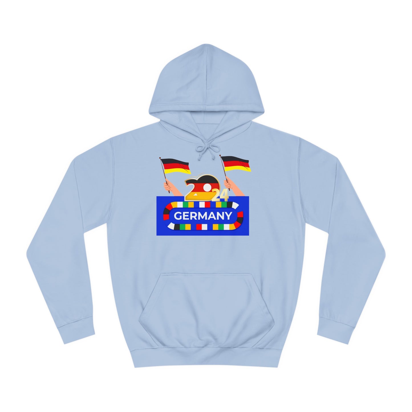 EM 2024 in Deutschland - Fußballs made in Deutschland -  Beidseitig auf top Qualität Hoodies bedruckt