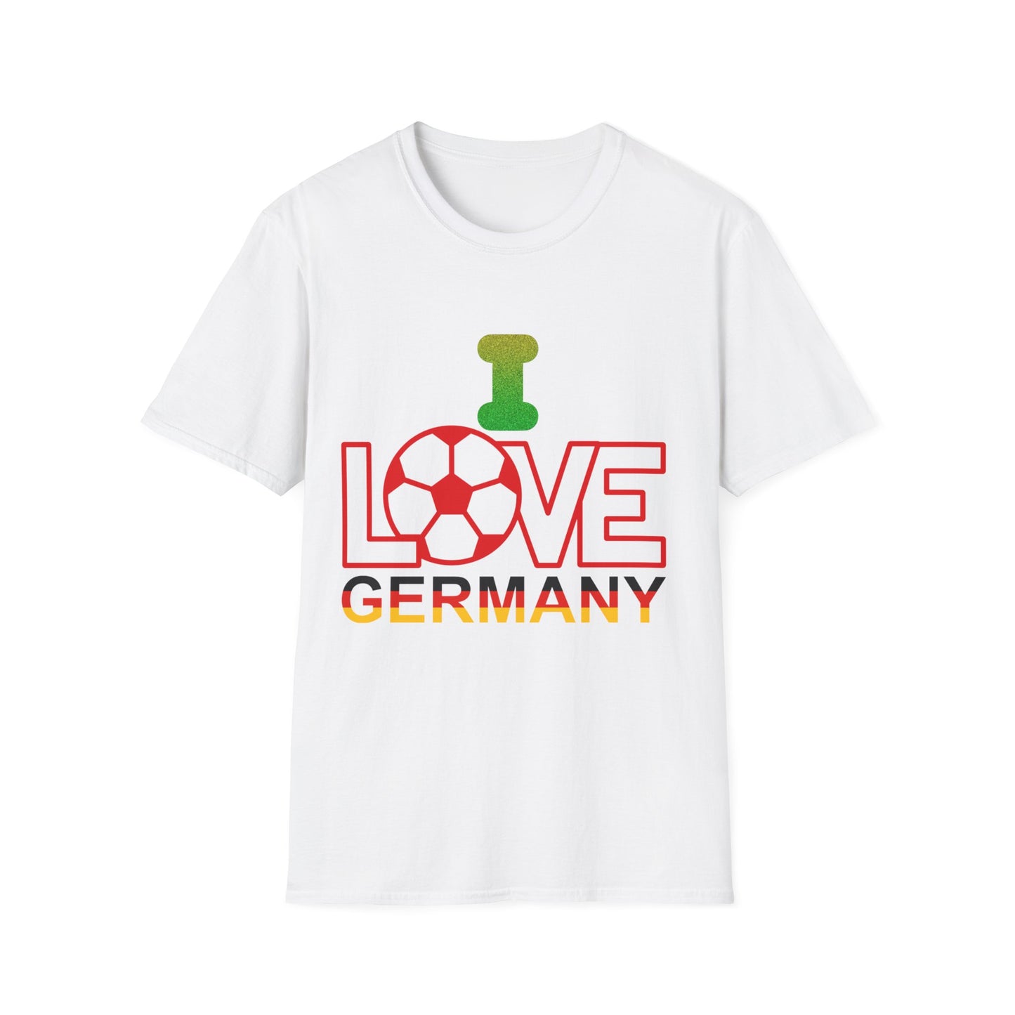 Herzlich Willkommen Unisex T-Shirt, Frieden und Liebe, Liebevolle Gastfreundschaft, Welcome to Germany, I Love Germany, Fußball Deutschland