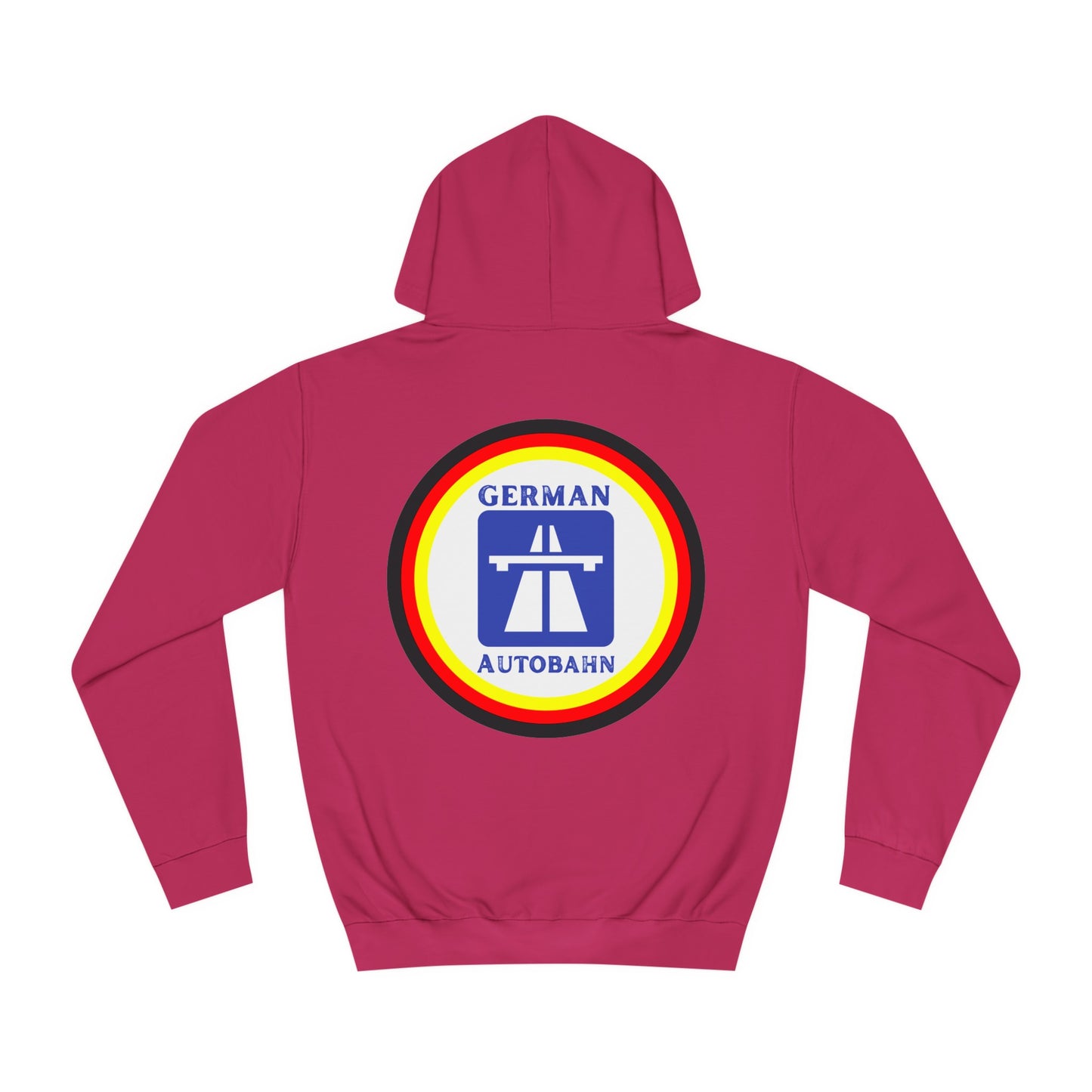 Copy of Autobahnschild auf Hoodies. Fahren Sie sicher.