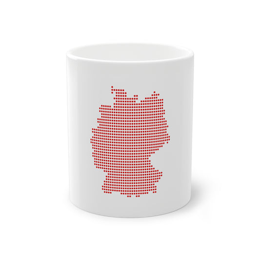 Landkarte Deutschlands - auf Kaffeetasse, Teetasse für jeden Tag, Farbe: weiß, Standardtasse, groß 11 Unzen, bedruckt