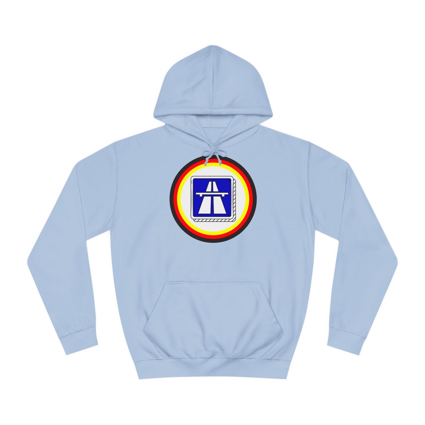 Hochwertige Unisex Hoodies für Autobahnfans - Beide Seiten gedruckt - German Highway - No speed limit