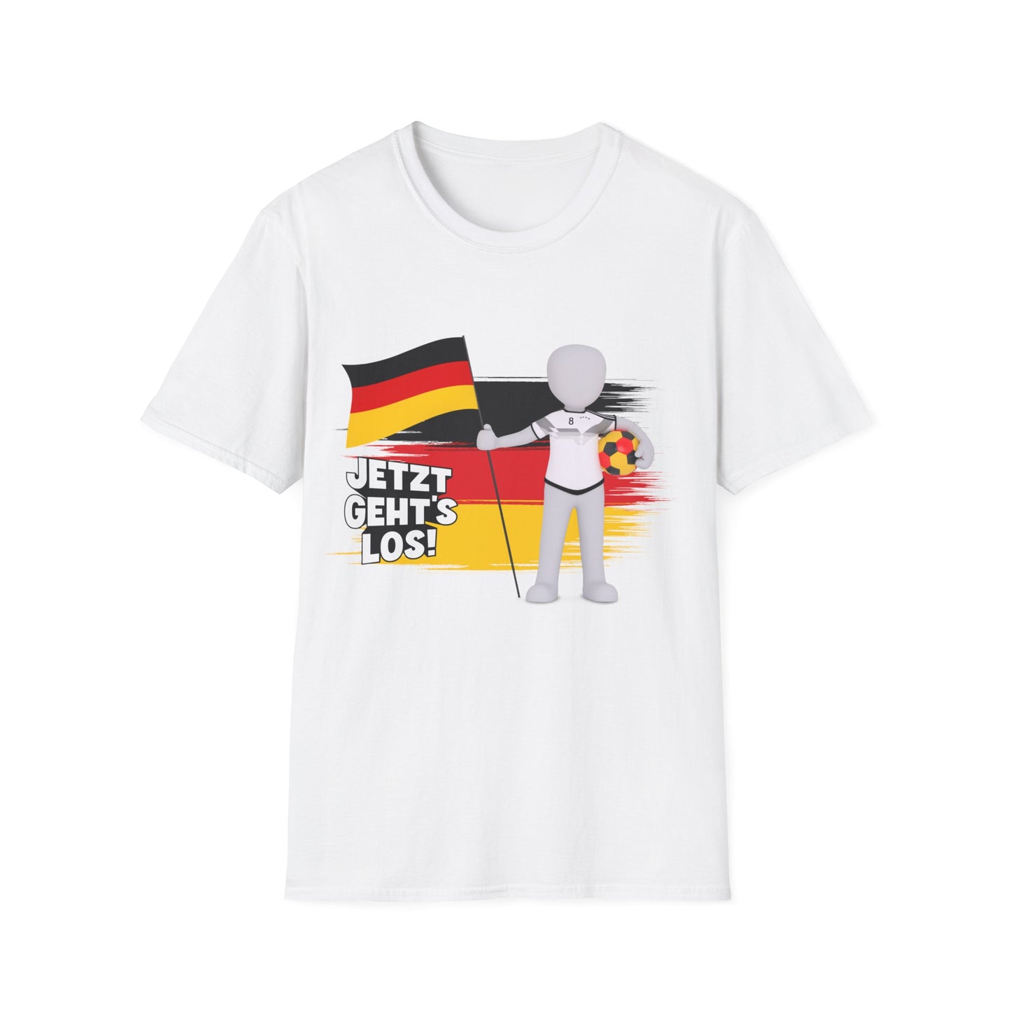 Einzigartige Unisex T-Shirt-Motive für Fußballfans, Echte Fanbekleidung mit deutscher Fußballleidenschaft, Nationalmannschaft-Fantrikot