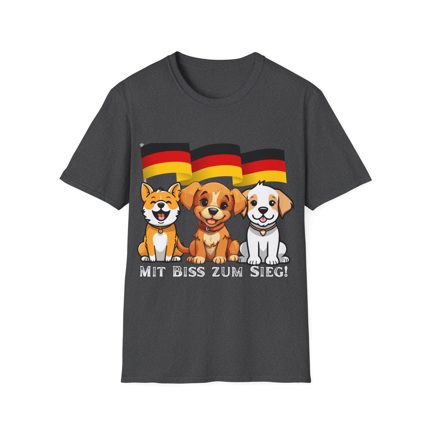 Deutsche Hunde für die Nationalmannschaft, Fußballfan Unisex T-Shirts