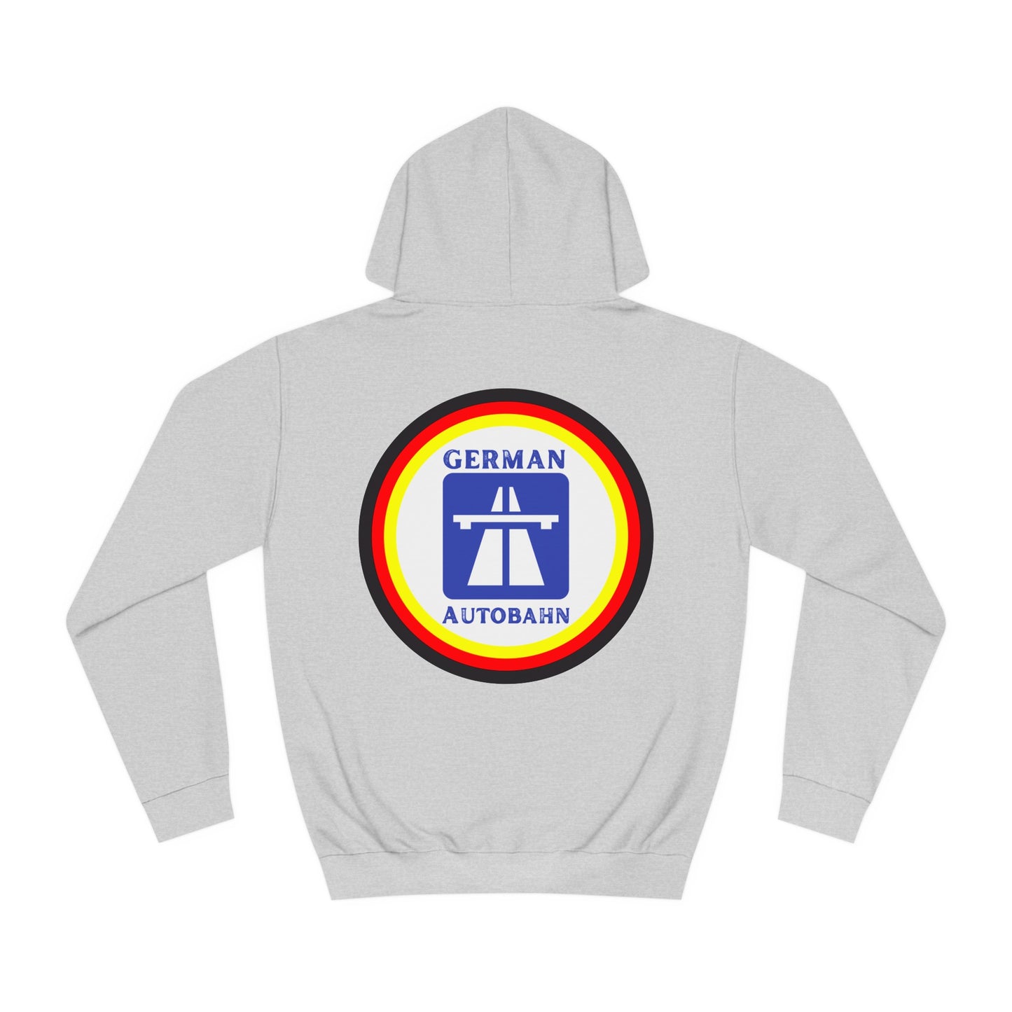 Copy of Autobahnschild auf Hoodies. Fahren Sie sicher.