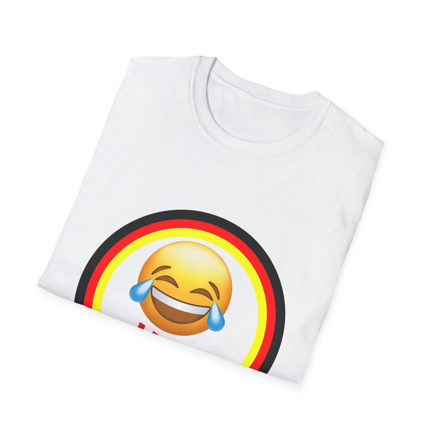 Lächeln im Stil, Haha, Humorvolle T-Shirt Designs aus Deutschland, Spaß haben, Lustige Momente mit einem Lachen tragen, Laugh like a German