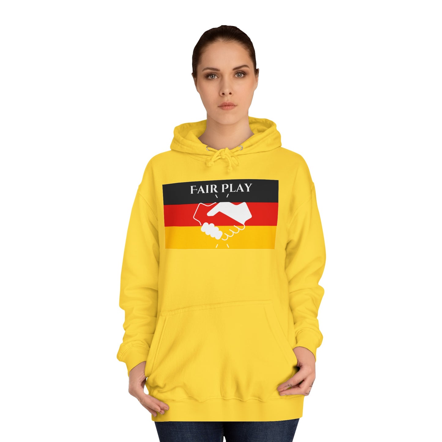 Hochwertige Hoodies - Fairplay für Deutschland - Beide Seiten gedruckt