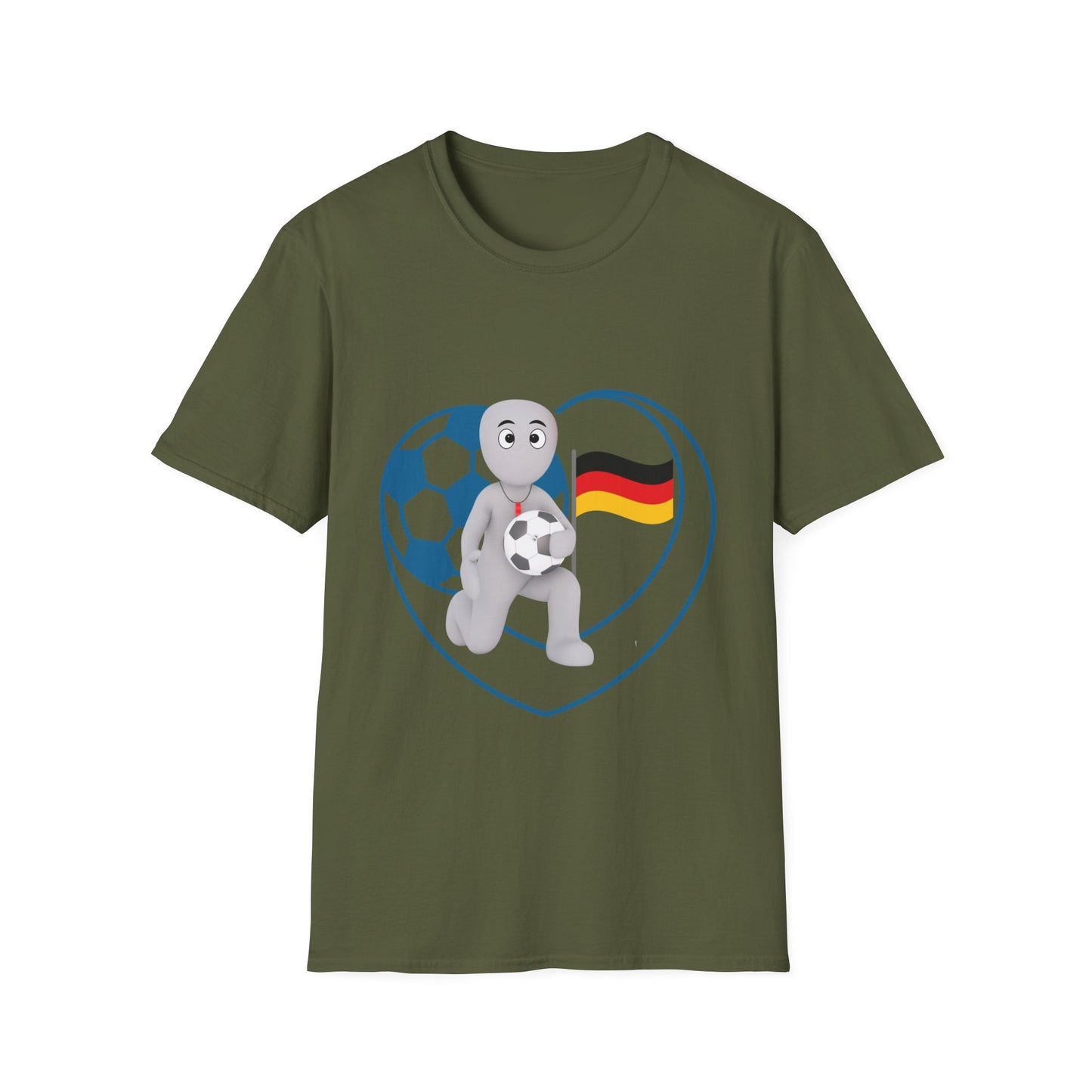 Einzigartige Unisex T-Shirt-Motive für Fußballfans, Echte Fanbekleidung mit deutscher Fußballleidenschaft