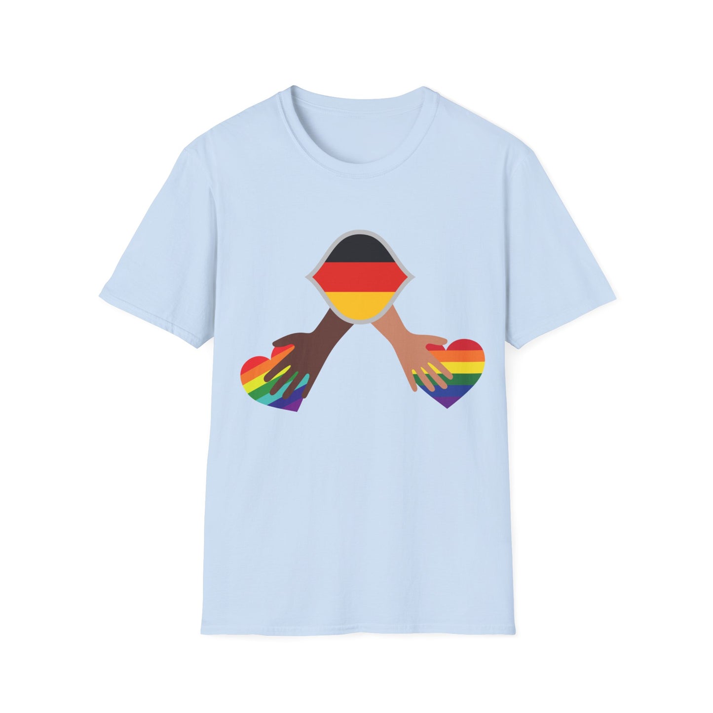 Regenbogenzauber - Multi-Kulti einzigartige Unisex T-Shirt Designs für die Liebe