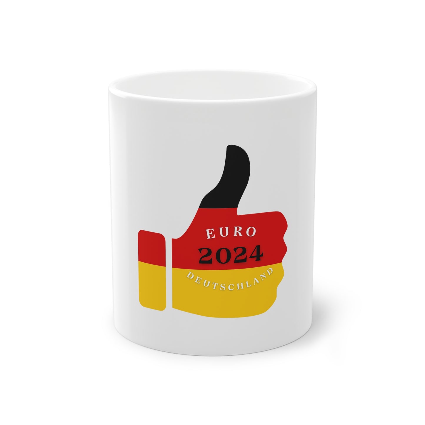 Germany - Euro 2024 auf Kaffeetassen bedruckt - Farbe: weiß, Standardtasse, groß 11 Unzen