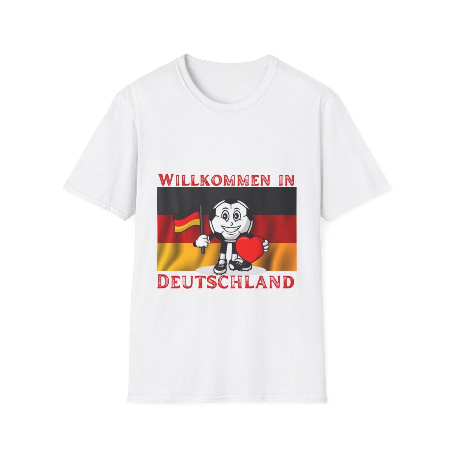 Willkommen in Deutschland: Wo Fußball zur Leidenschaft wird, Unisex T-Shirt