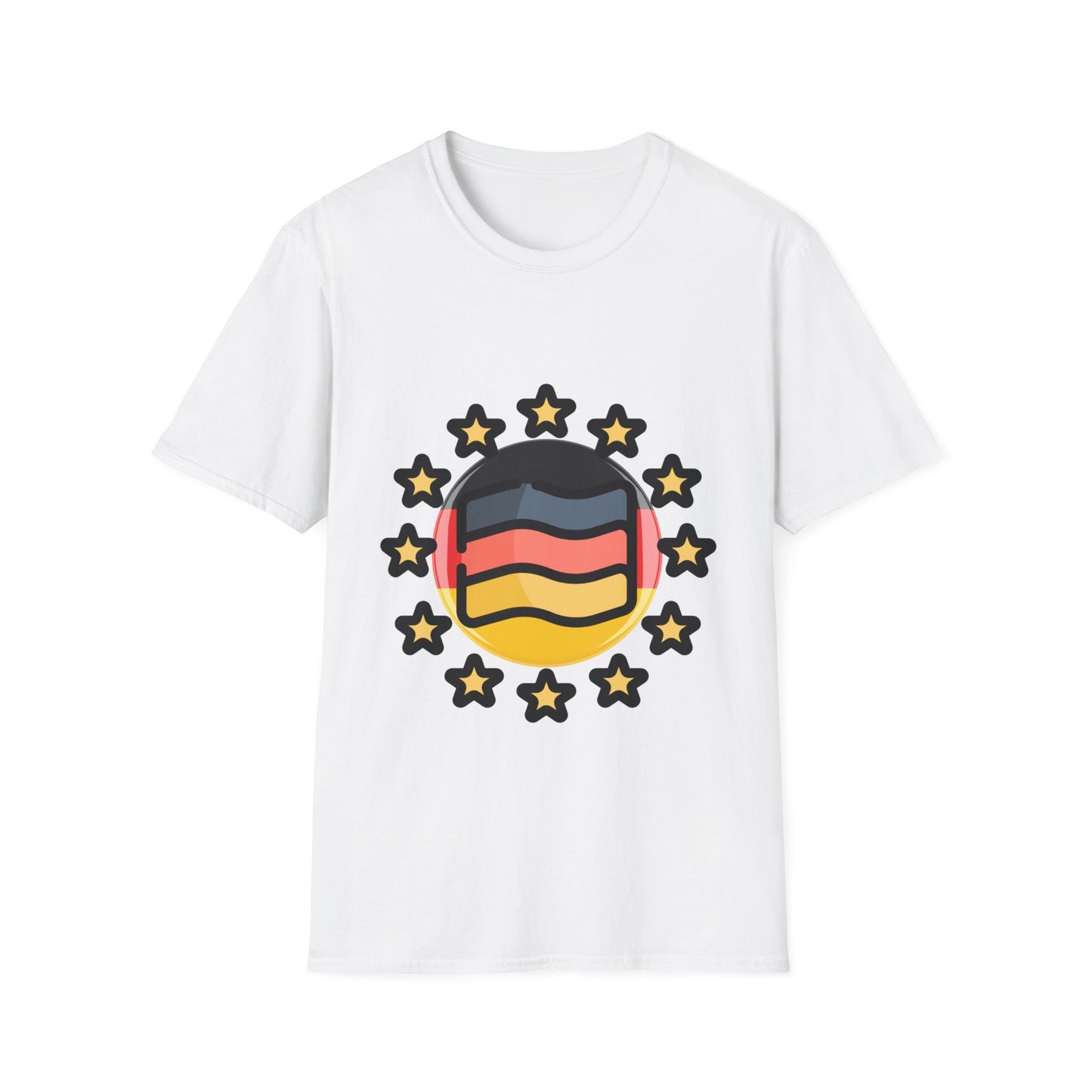 Sterne für Deutschland - Einzigartige Designs T-Shirts, Made in Germany Fashion, Best Quality T-Shirts, Exzellenz und Stylish, Sport, Füßball