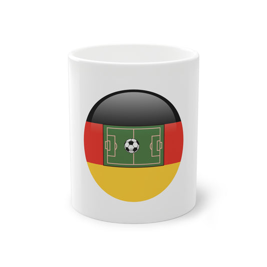 Soccer Deutschland - auf Kaffeetassen bedruckt - Farbe: weiß, Standardtasse, groß 11 Unzen