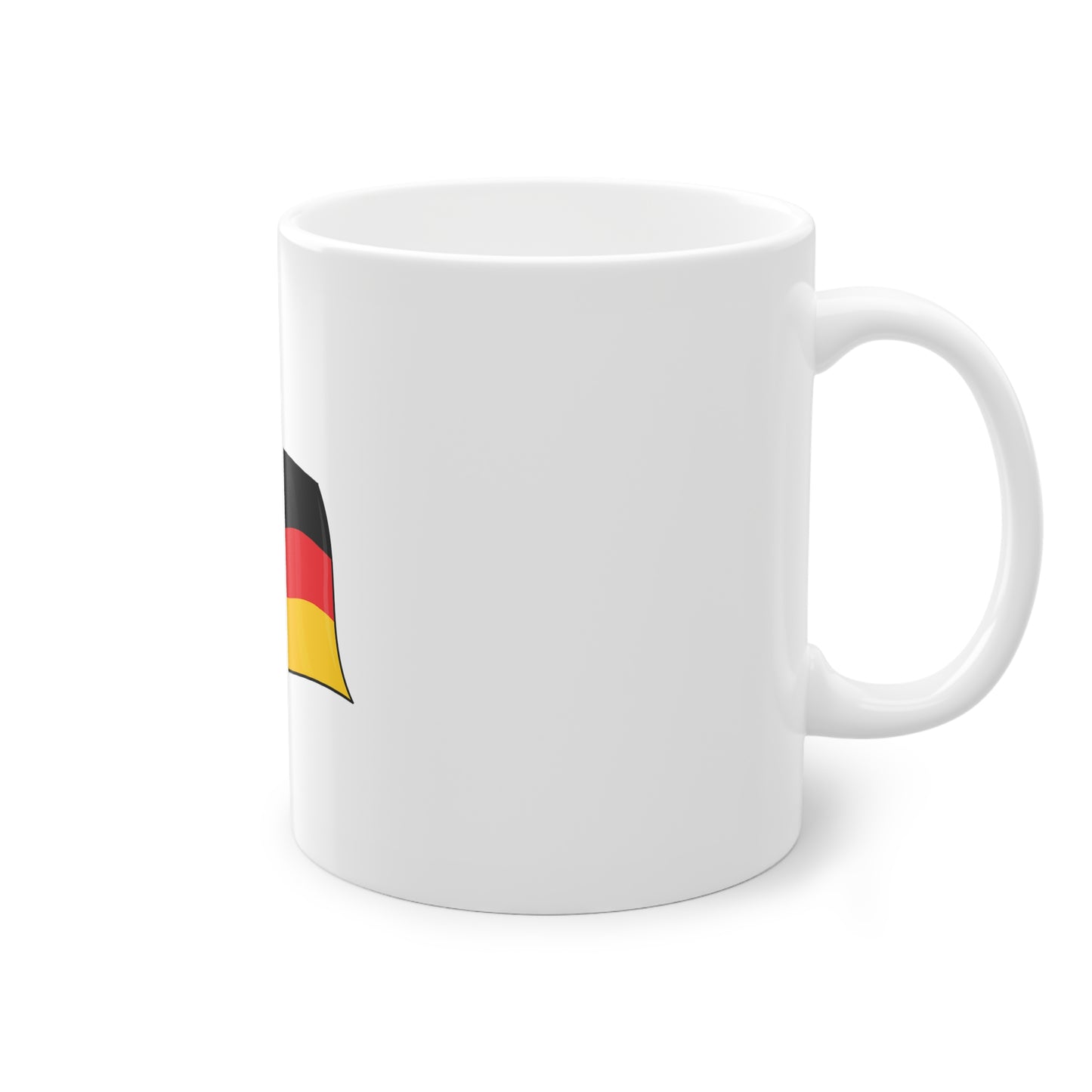 Welcome to Germany - Flagge Deutschlands auf Kaffeetassen bedruckt - Farbe: weiß, Standardtasse, groß 11 Unzen