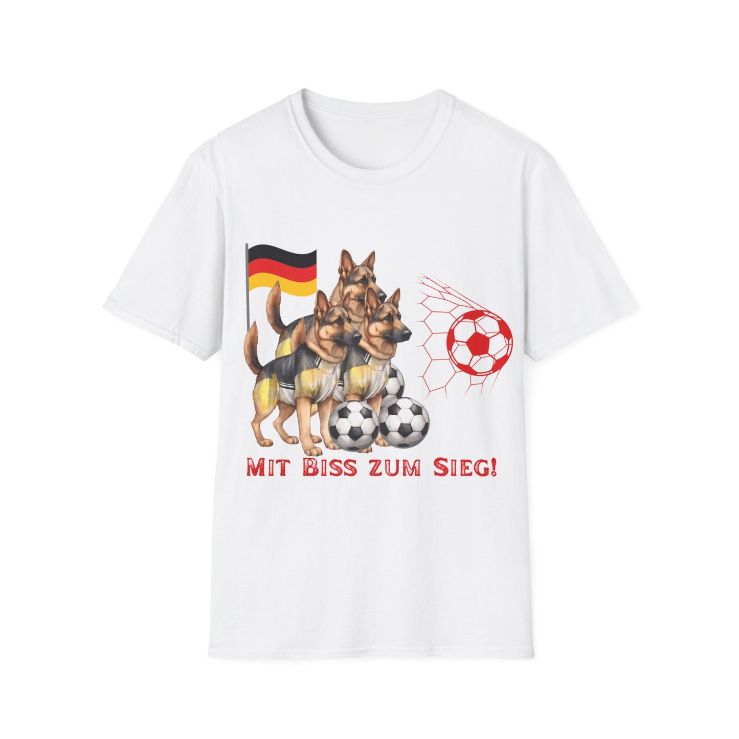 Deutsche Hunde für die Nationalmannschaft mit vielen Toren, Unisex T-Shirt