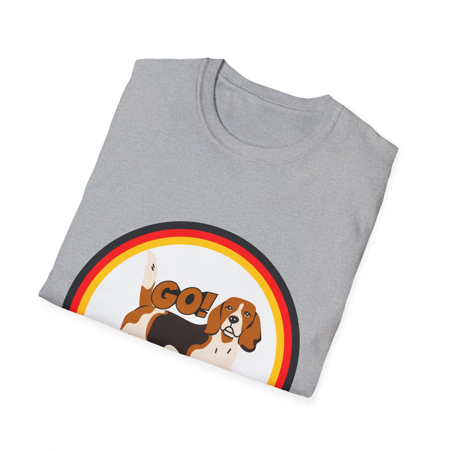 Deutsche Hunde für die Nationalmannschaft, Fußballfan T-Shirts, Flagge, Fanmotivtrikot, Fan Unisex T-Shirt