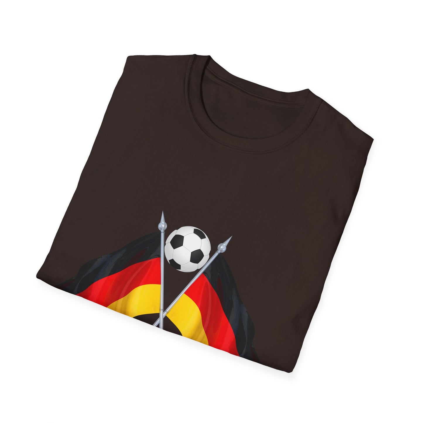 Fanmotivtrikot - Deutsche Flagge für Fußballfan auf Unisex T-Shirt