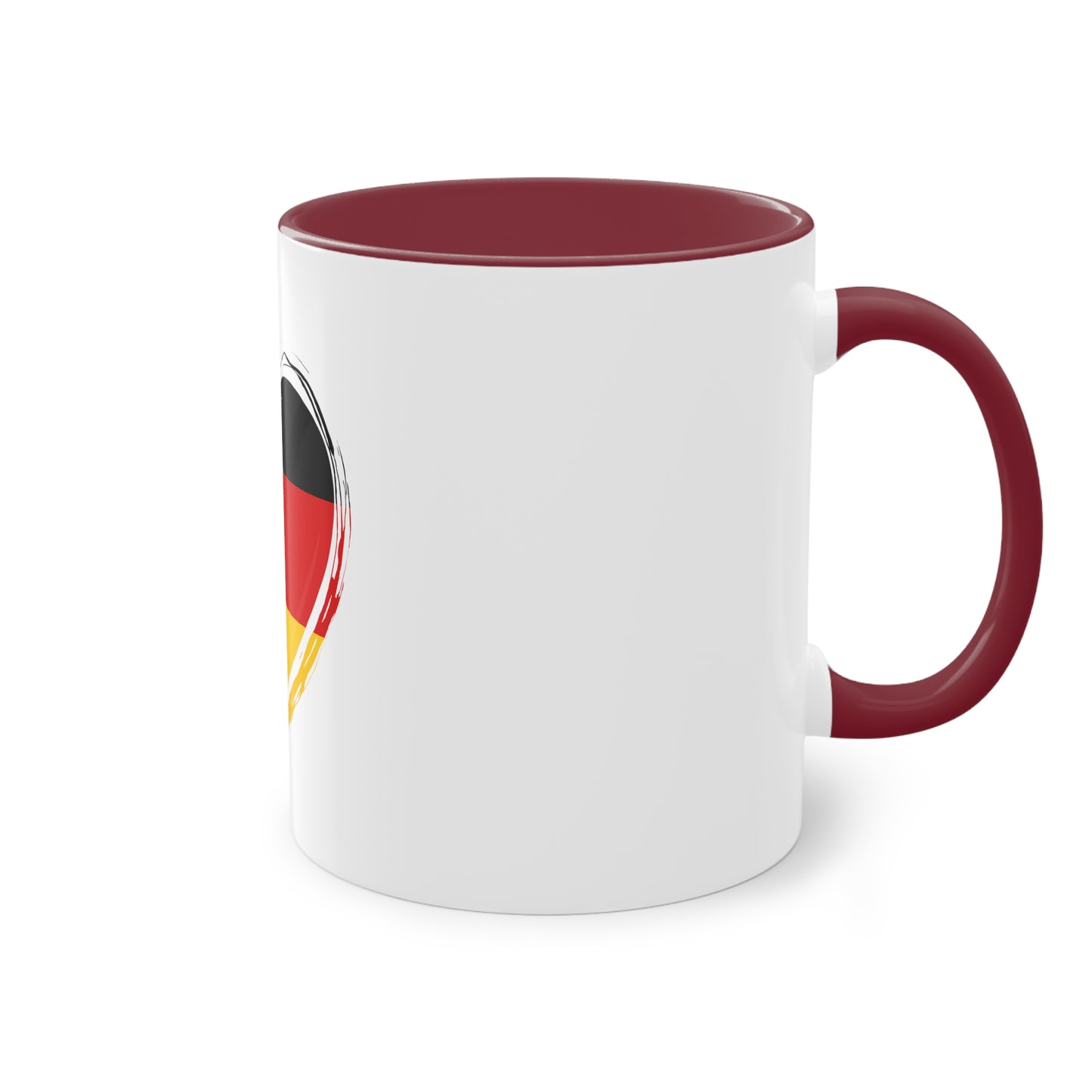 Ich Liebe Deutschland so sehr auf Kaffeetassen bedruckt - Farbe: weiß, Standardtasse, groß 11 Unzen