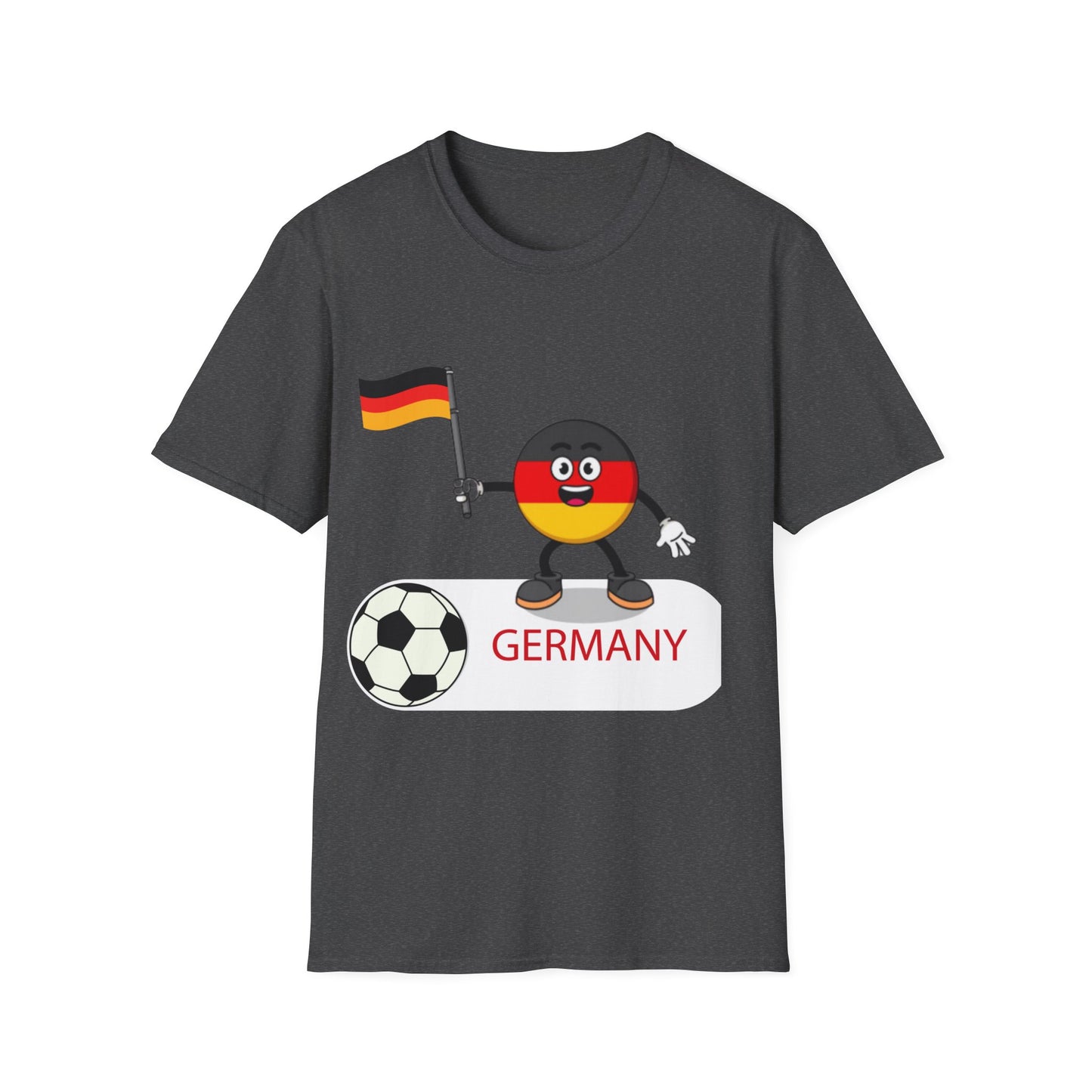 Allez deutsche Nationalmannschaft - Fußballfan Unisex T-Shirts, Deutsche Flagge, Fanmotivtrikot